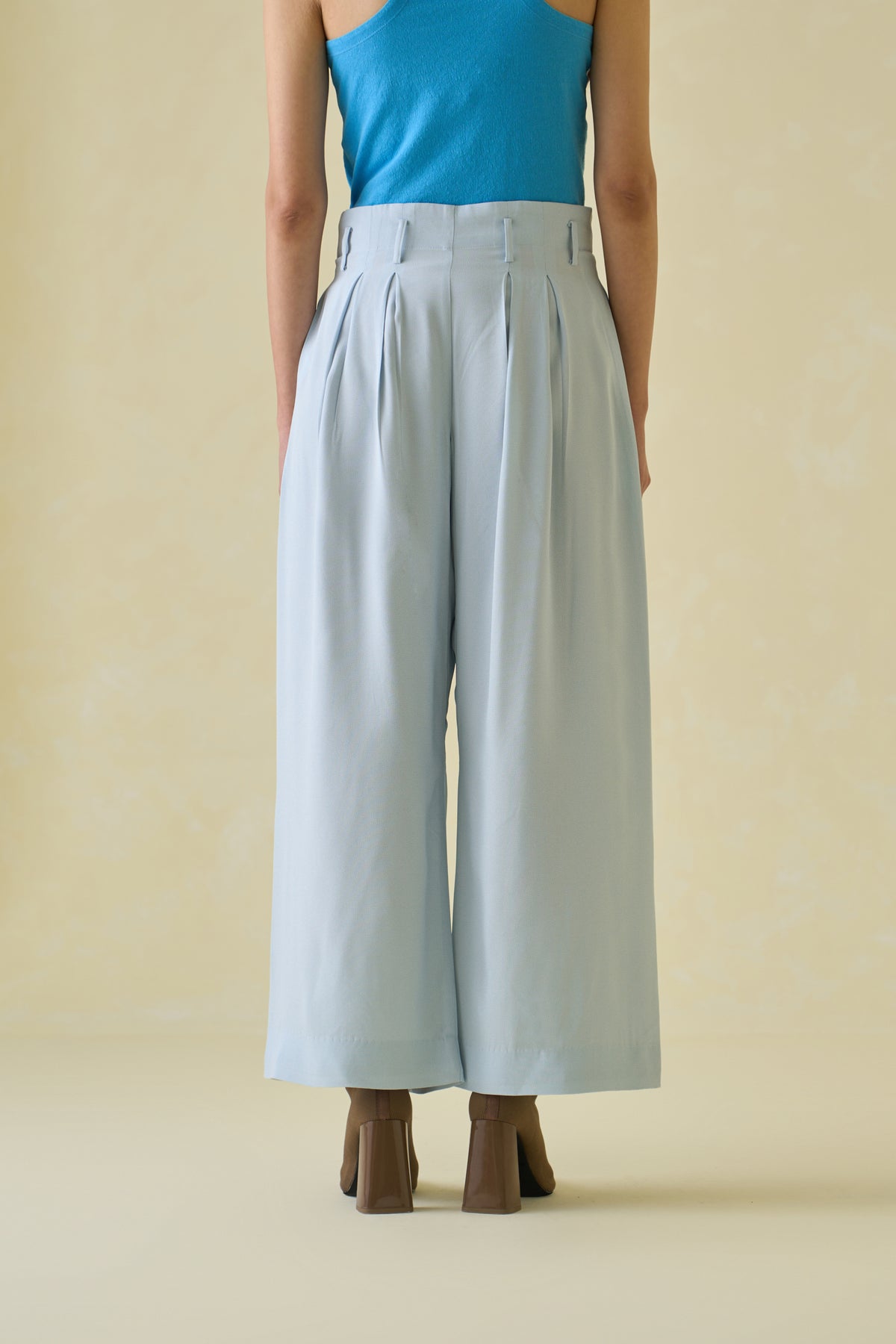 Steel Crepe Trousers