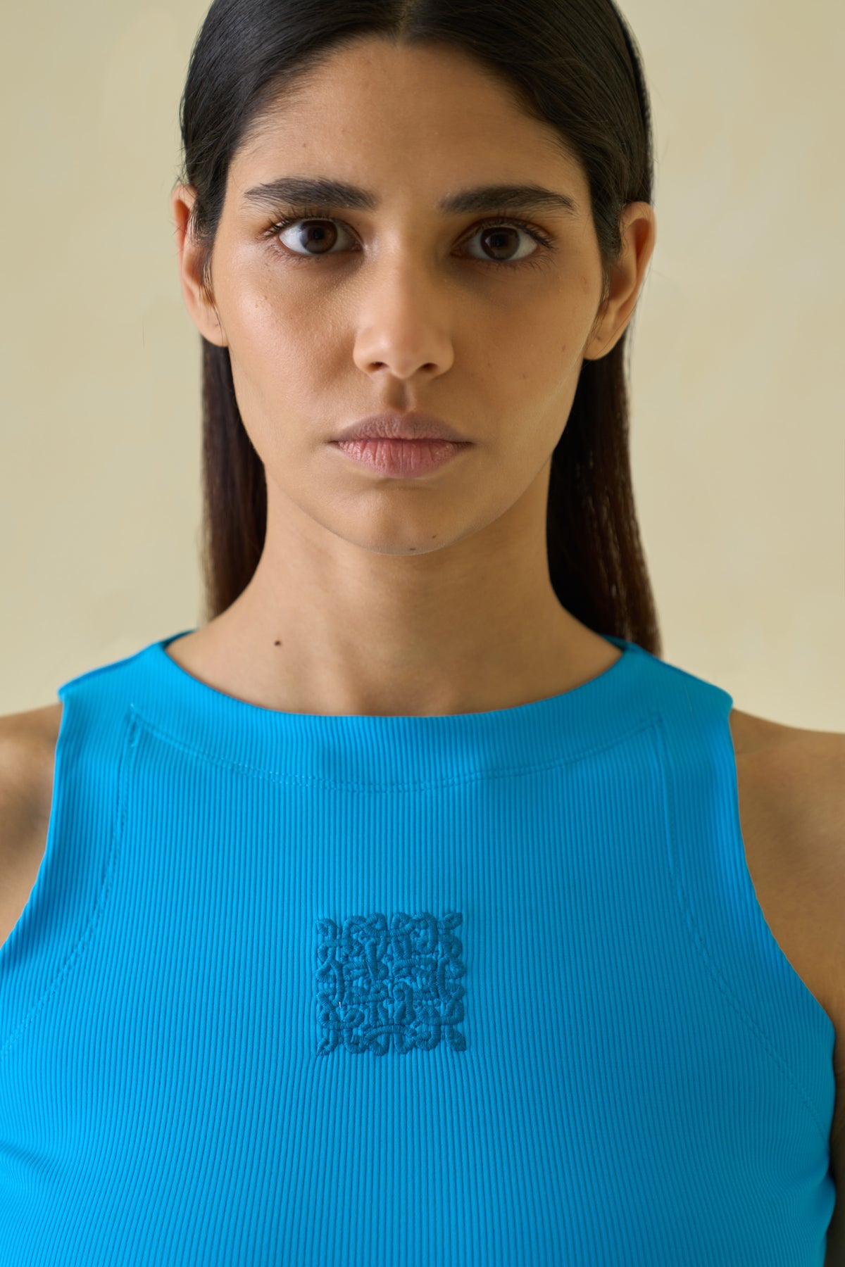 Kolam Embroidered Tank Top