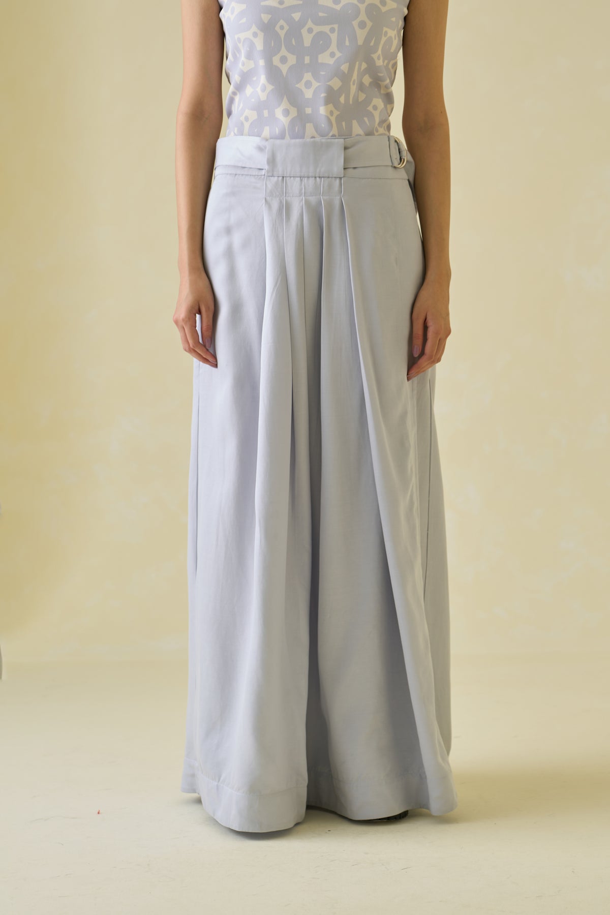 Steel Wrap Maxi Skirt