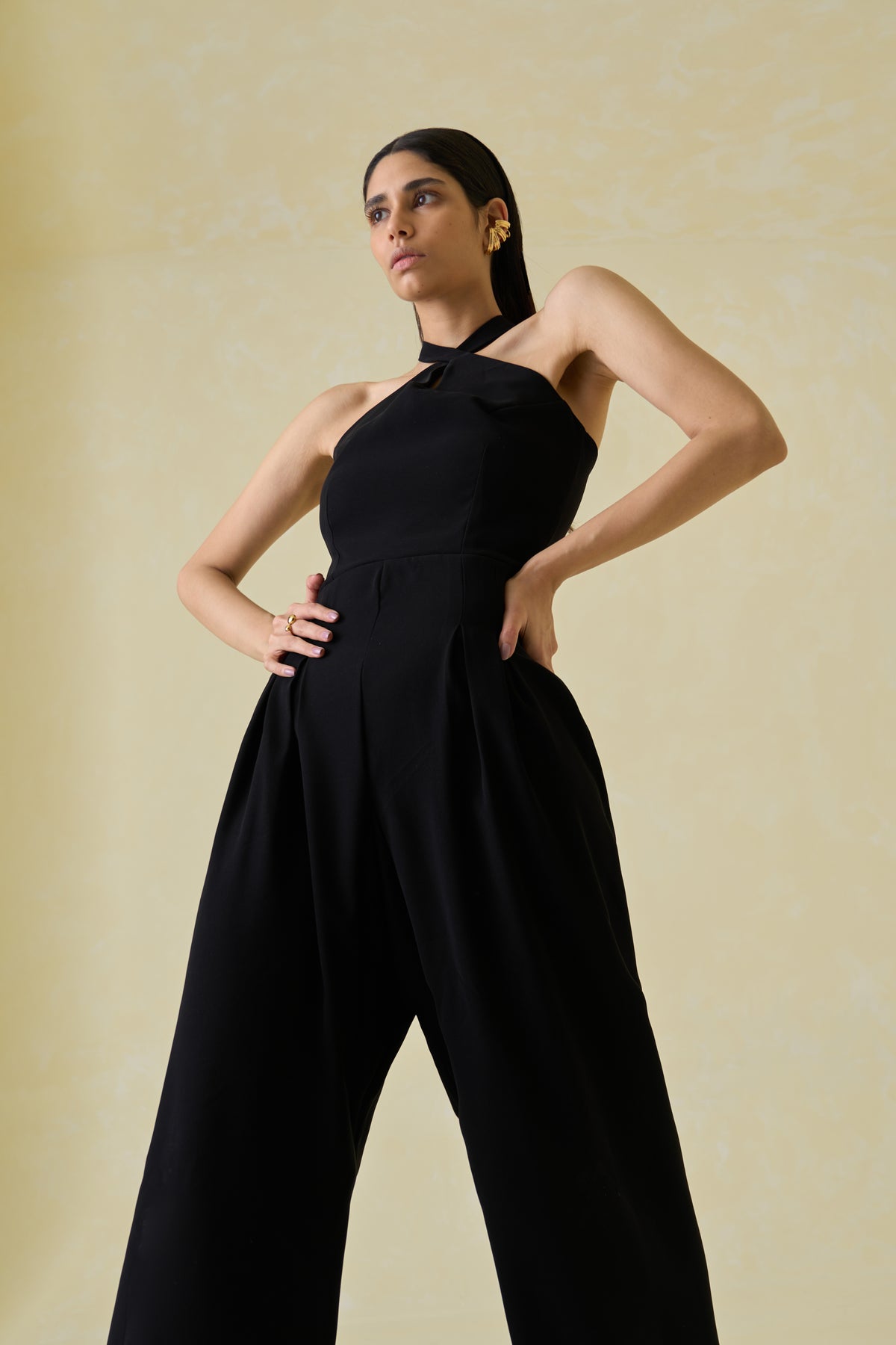 Moonless Night Cross-back Jumpsuit