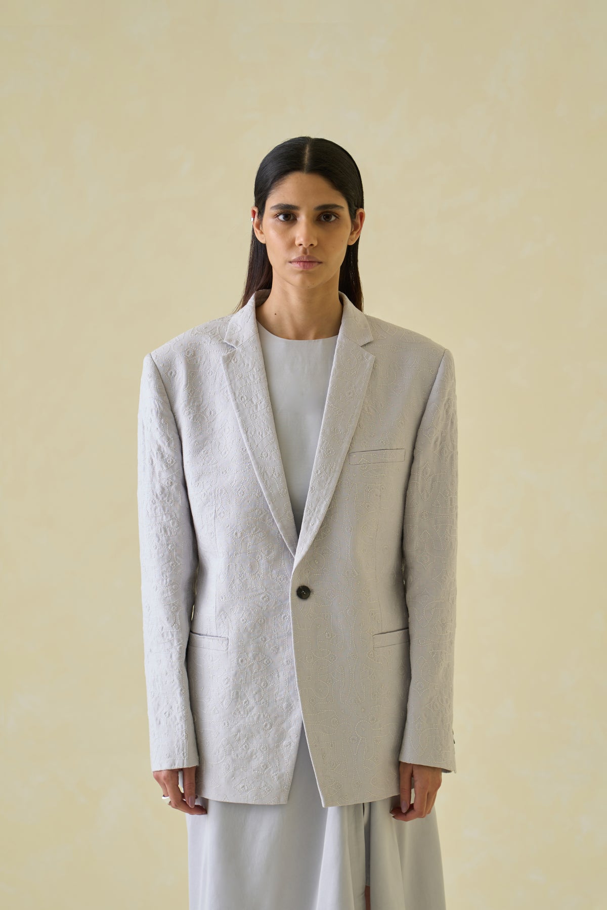 Steel Linen Blazer