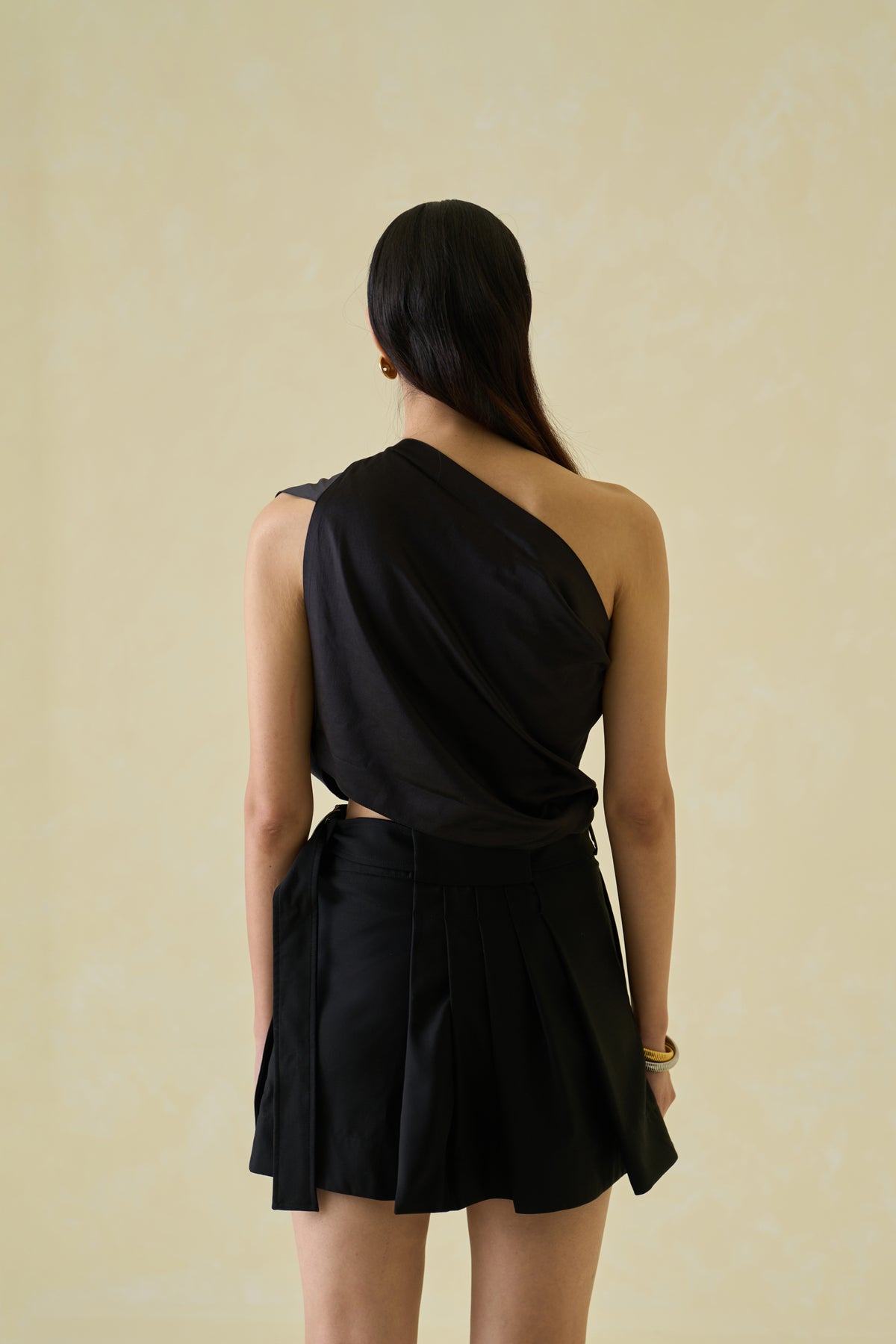 Moonless Night One-shoulder Top