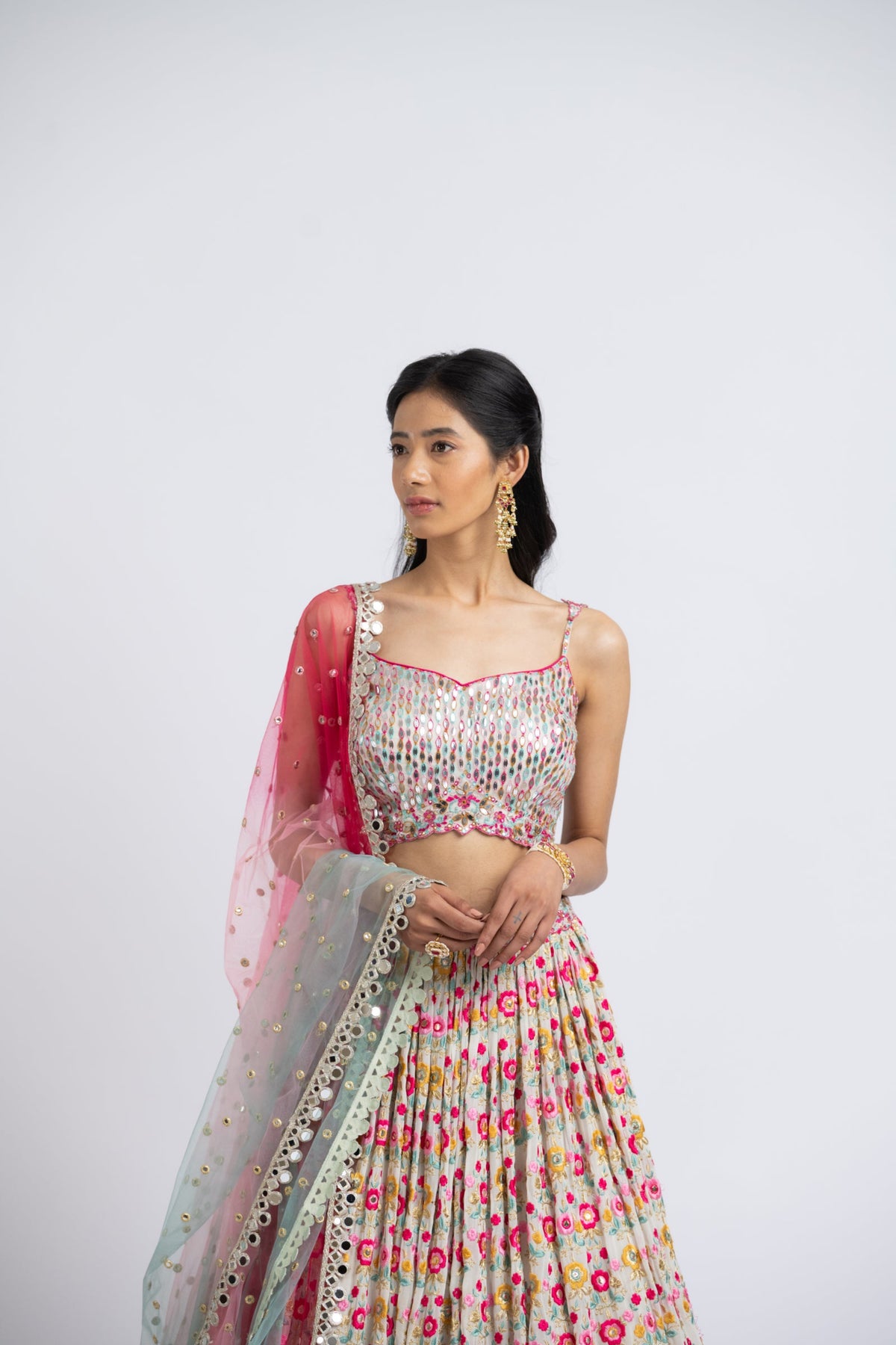 Multicolor Lehenga Choli Set