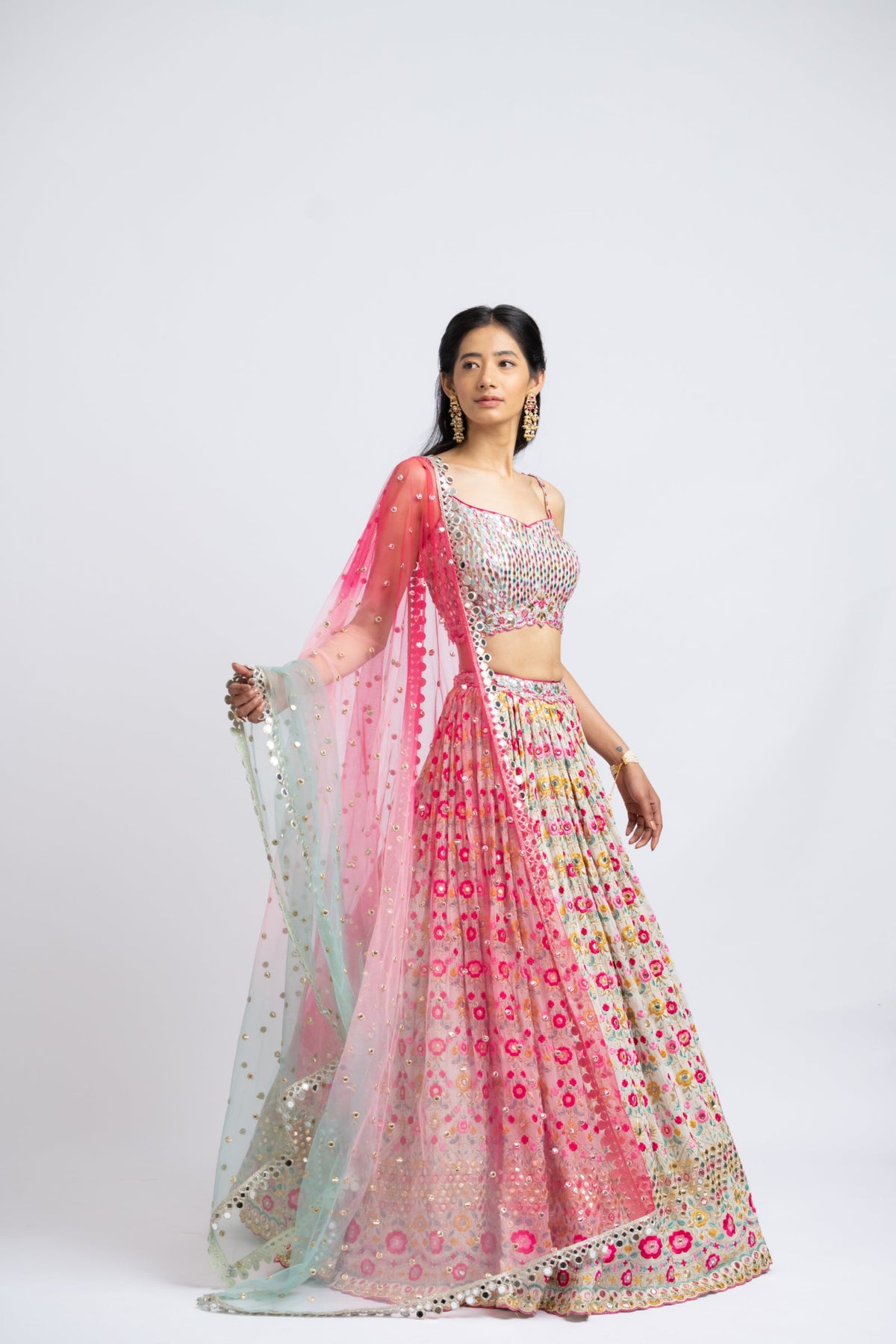 Multicolor Lehenga Choli Set
