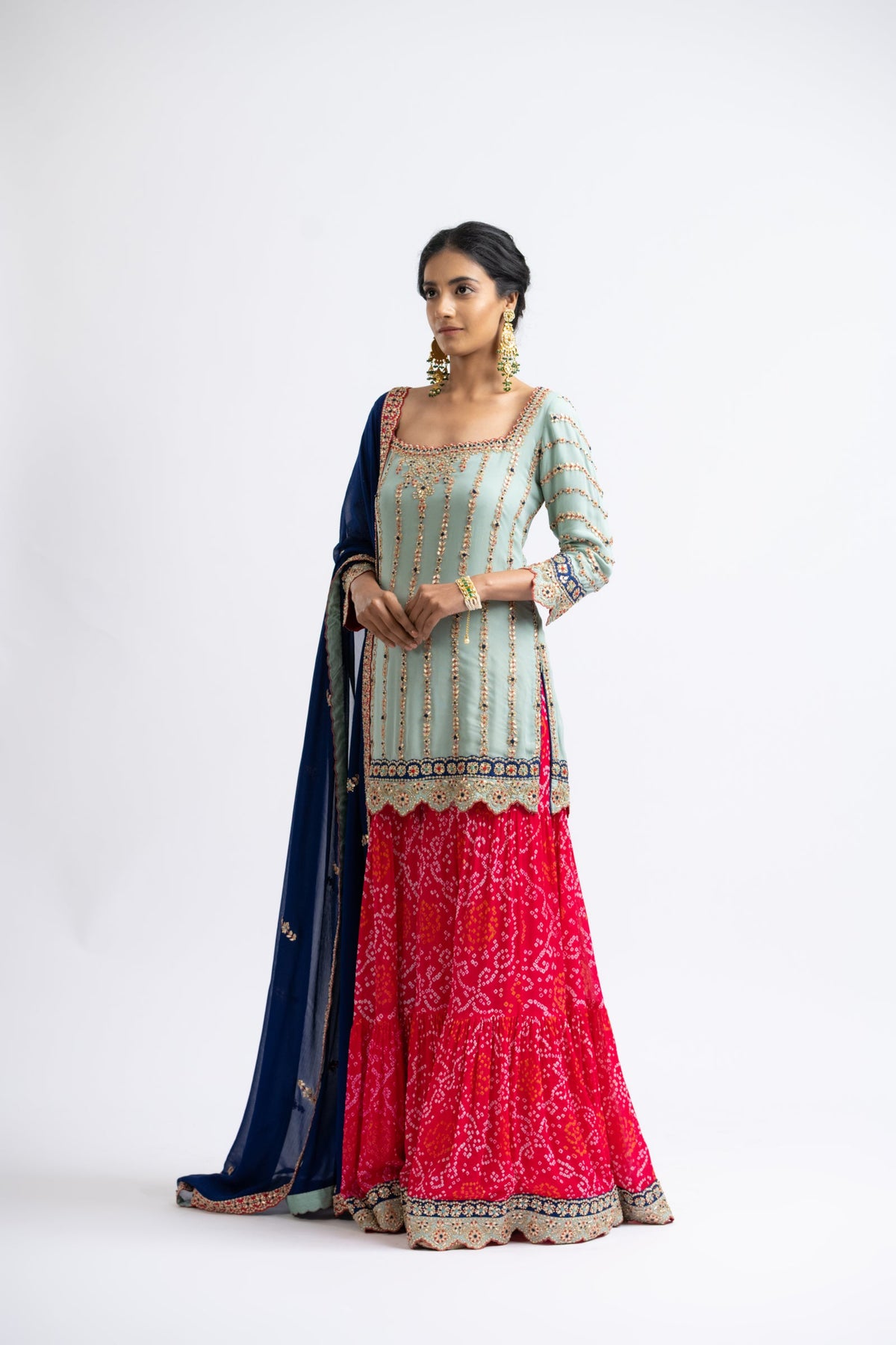 Bhandhej Sharara Set
