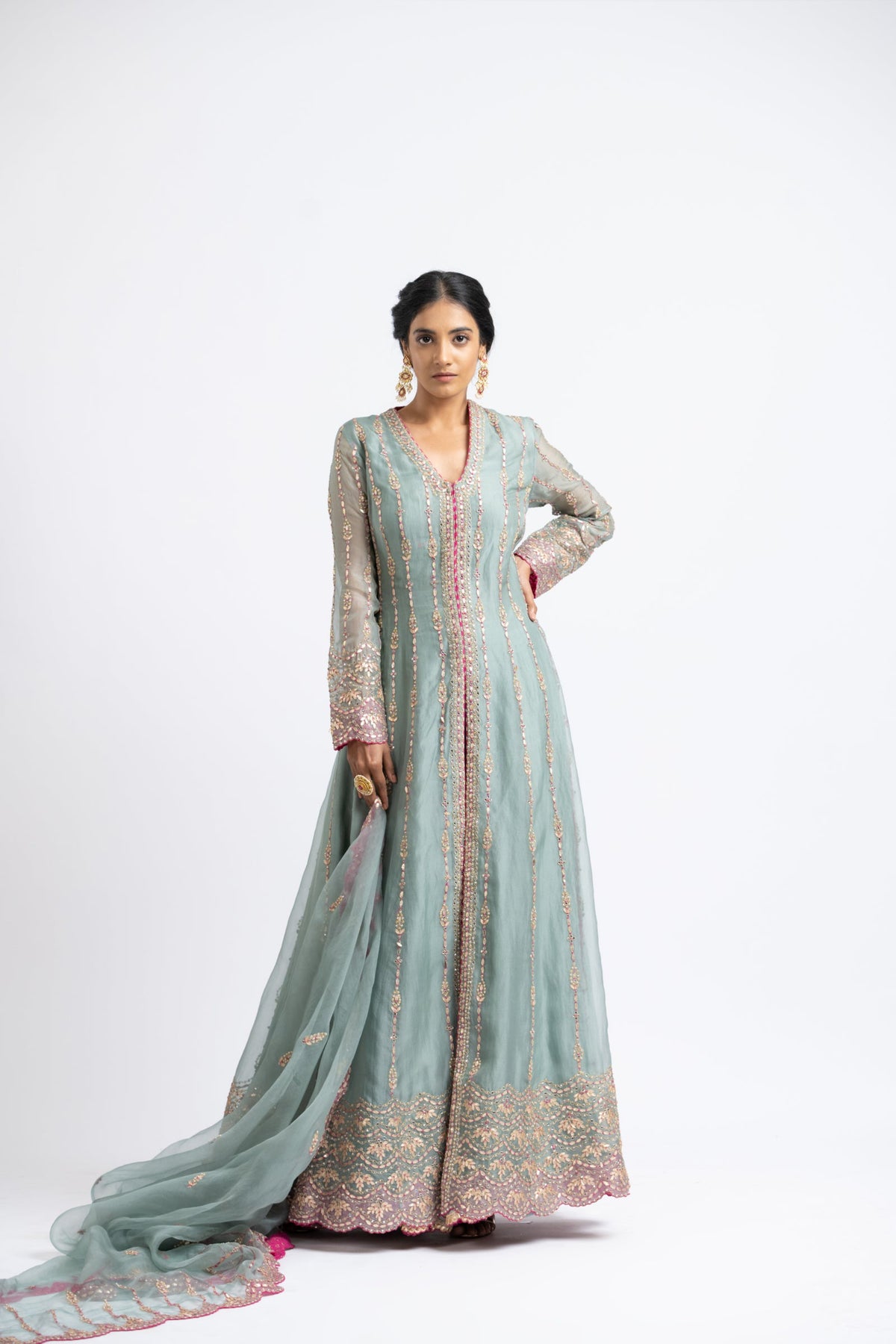 Jacket Sharara Set