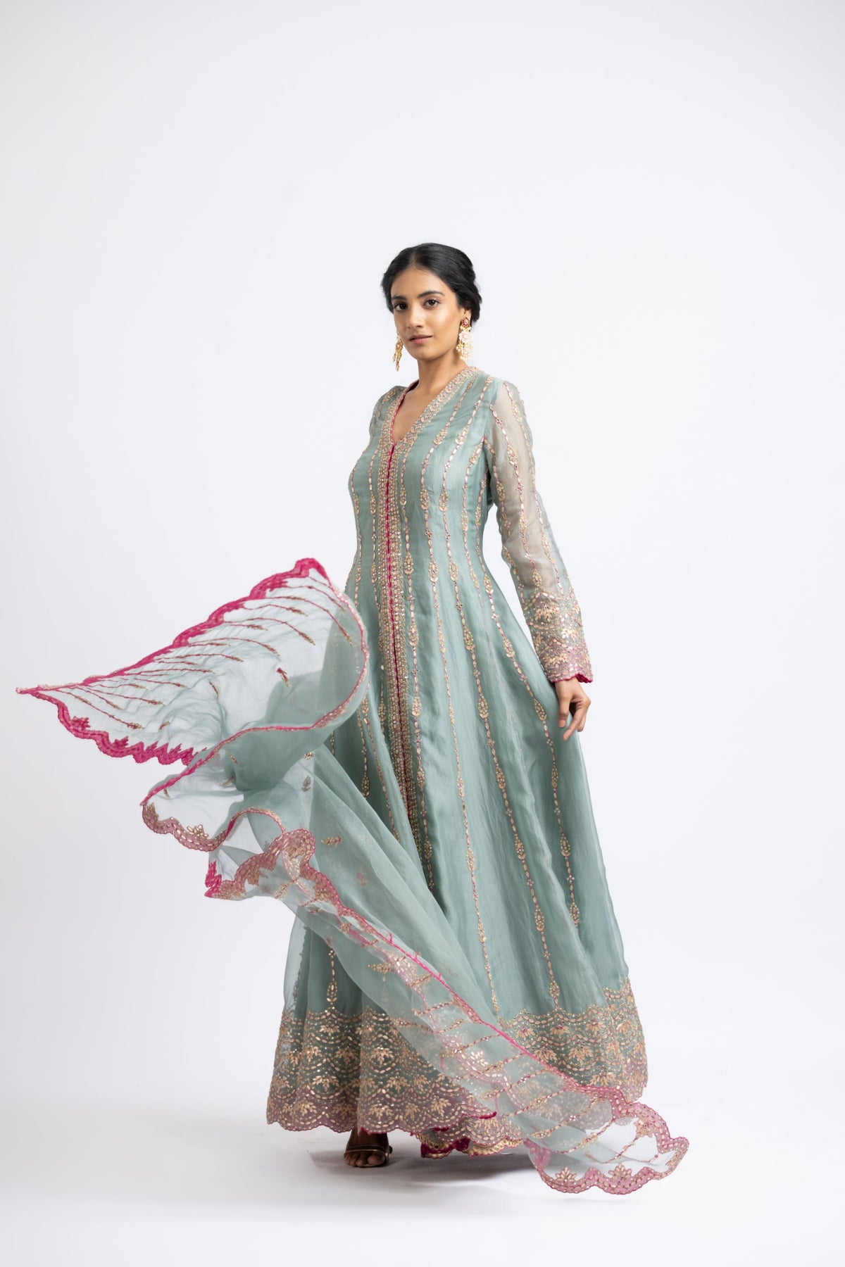 Jacket Sharara Set