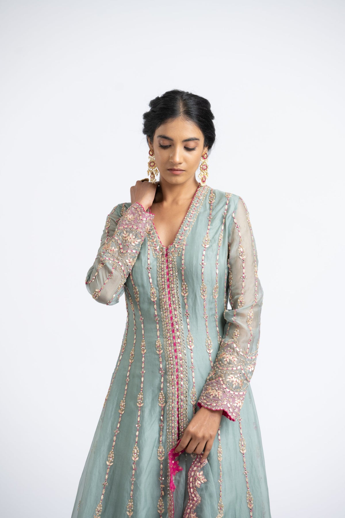 Jacket Sharara Set