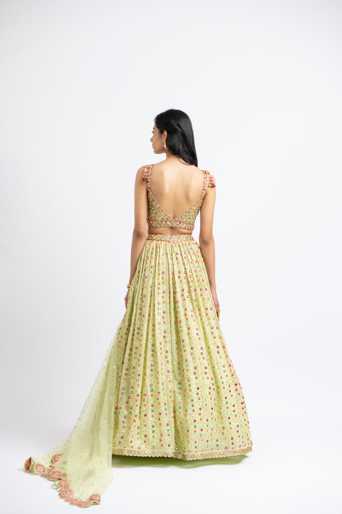 Mehendi Green Lehenga Set