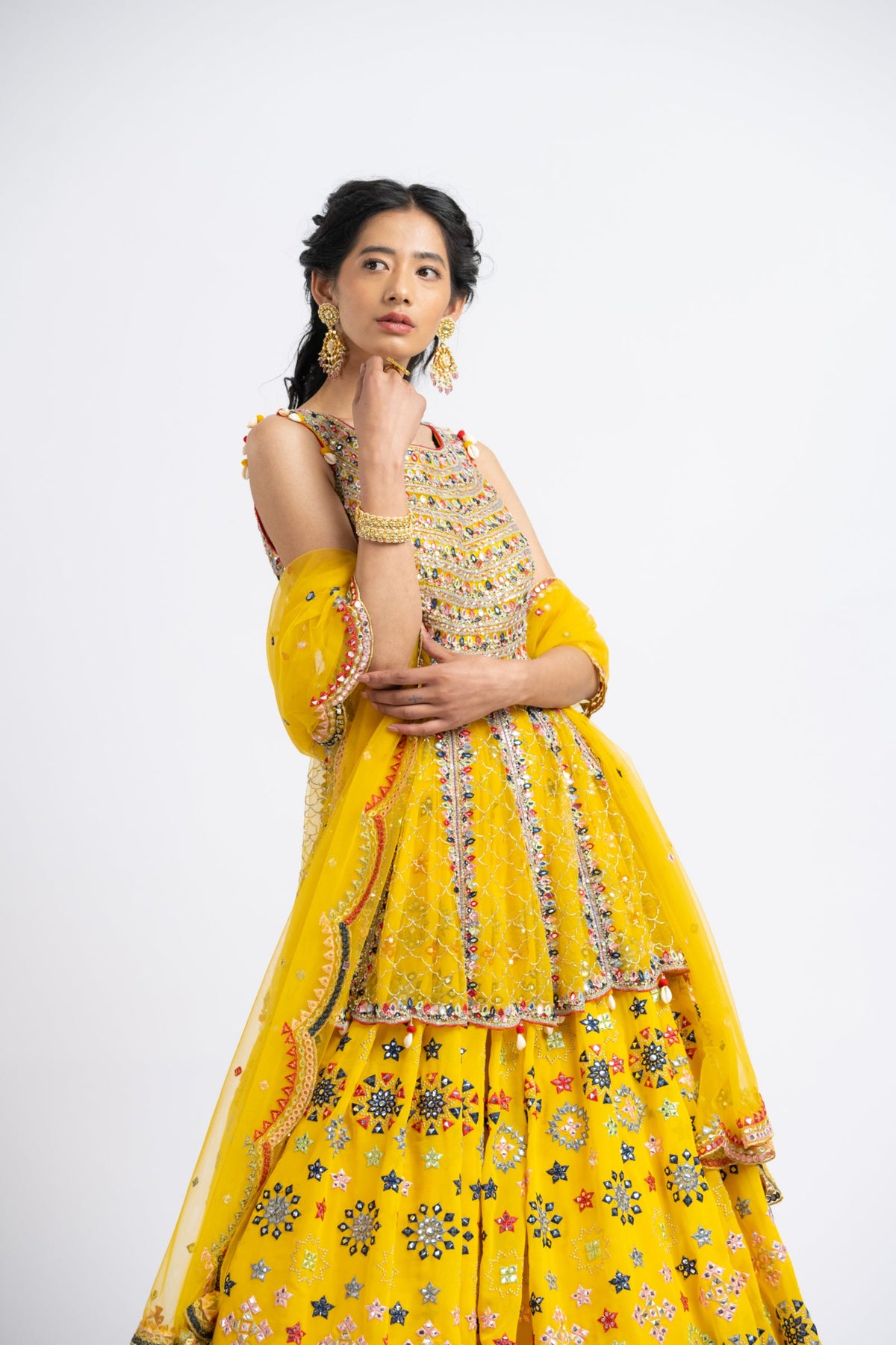 Vibrant Yellow Lehenga Set