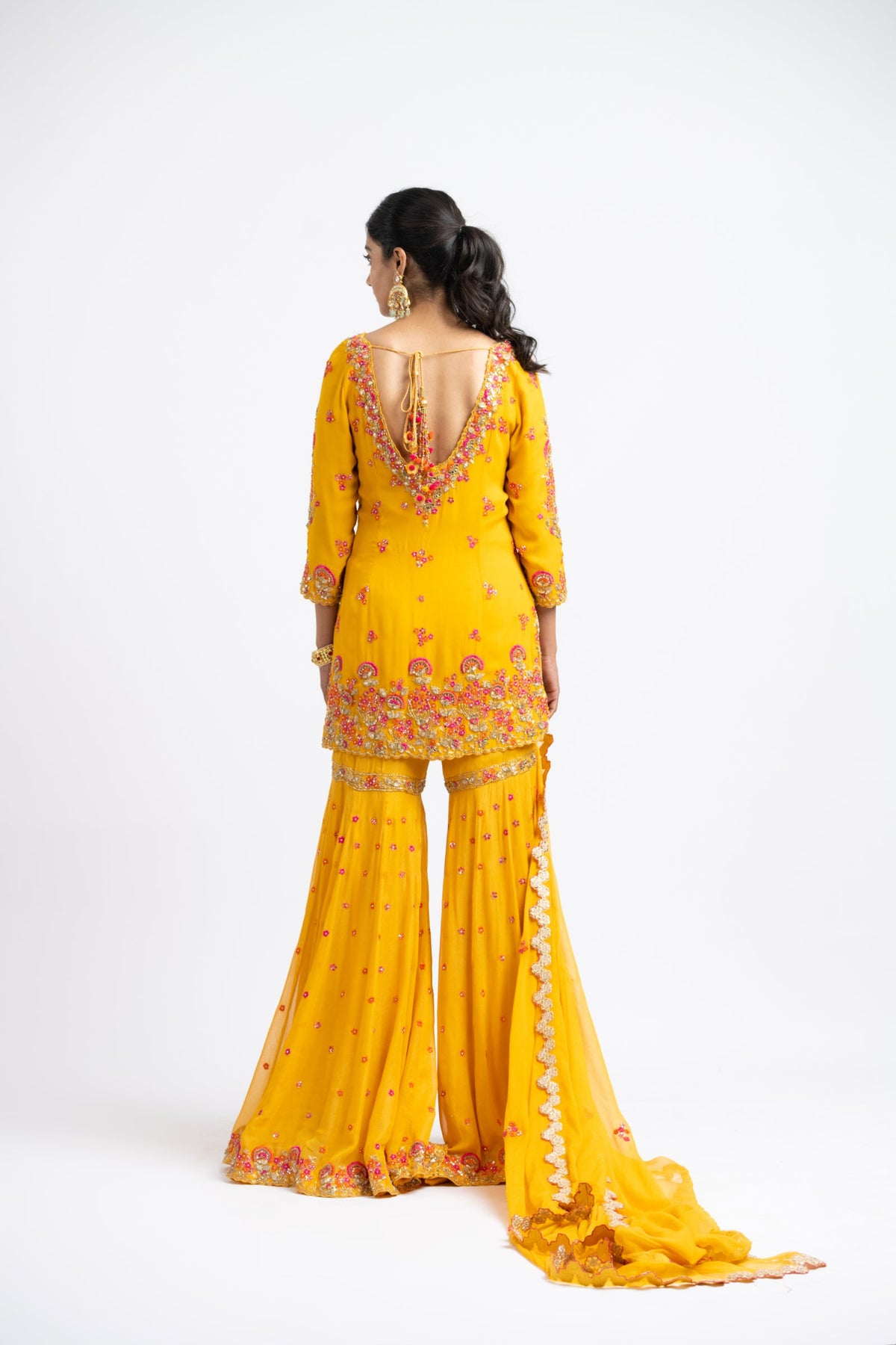 Mustard Garara Set