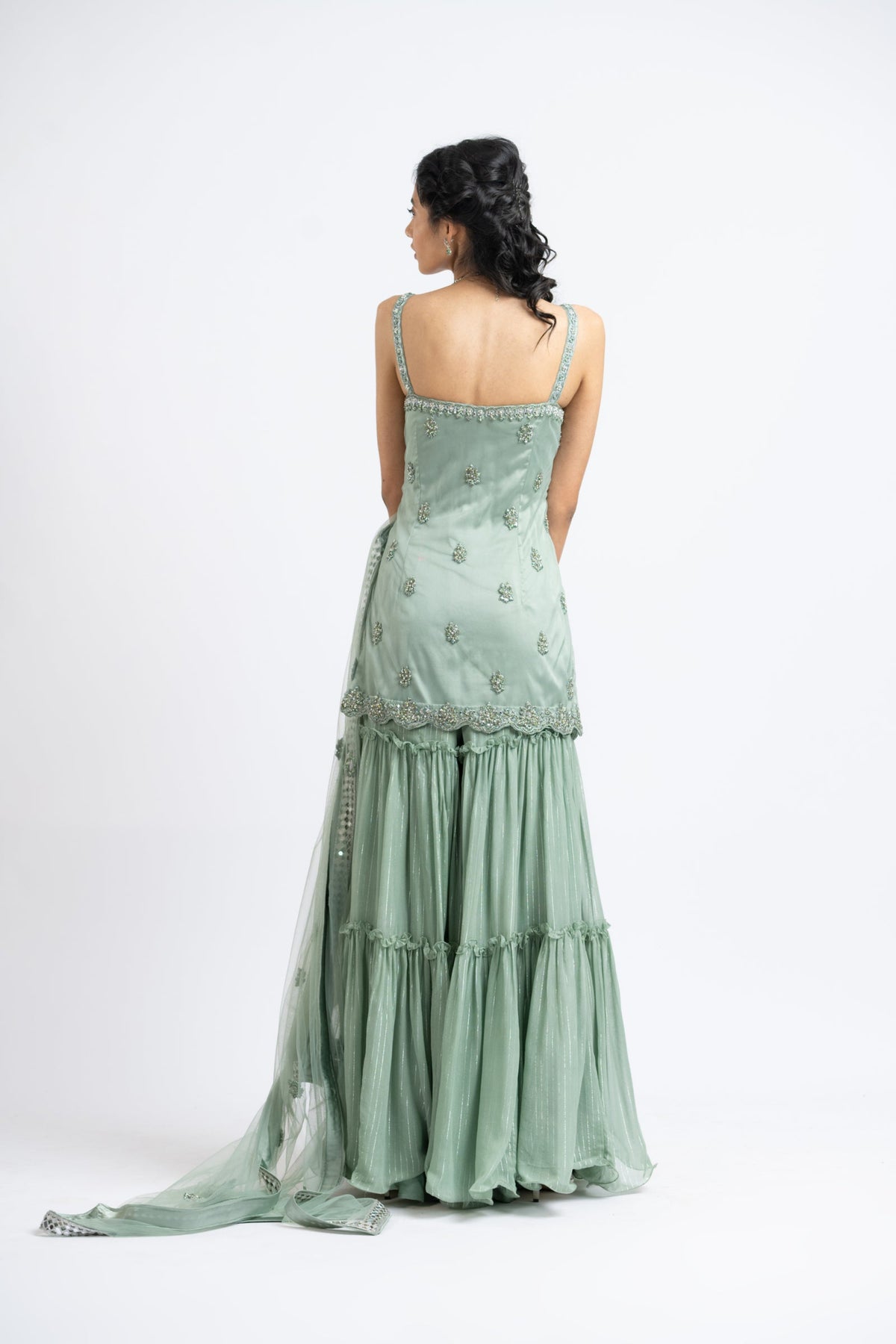 Tulle Sharara Set