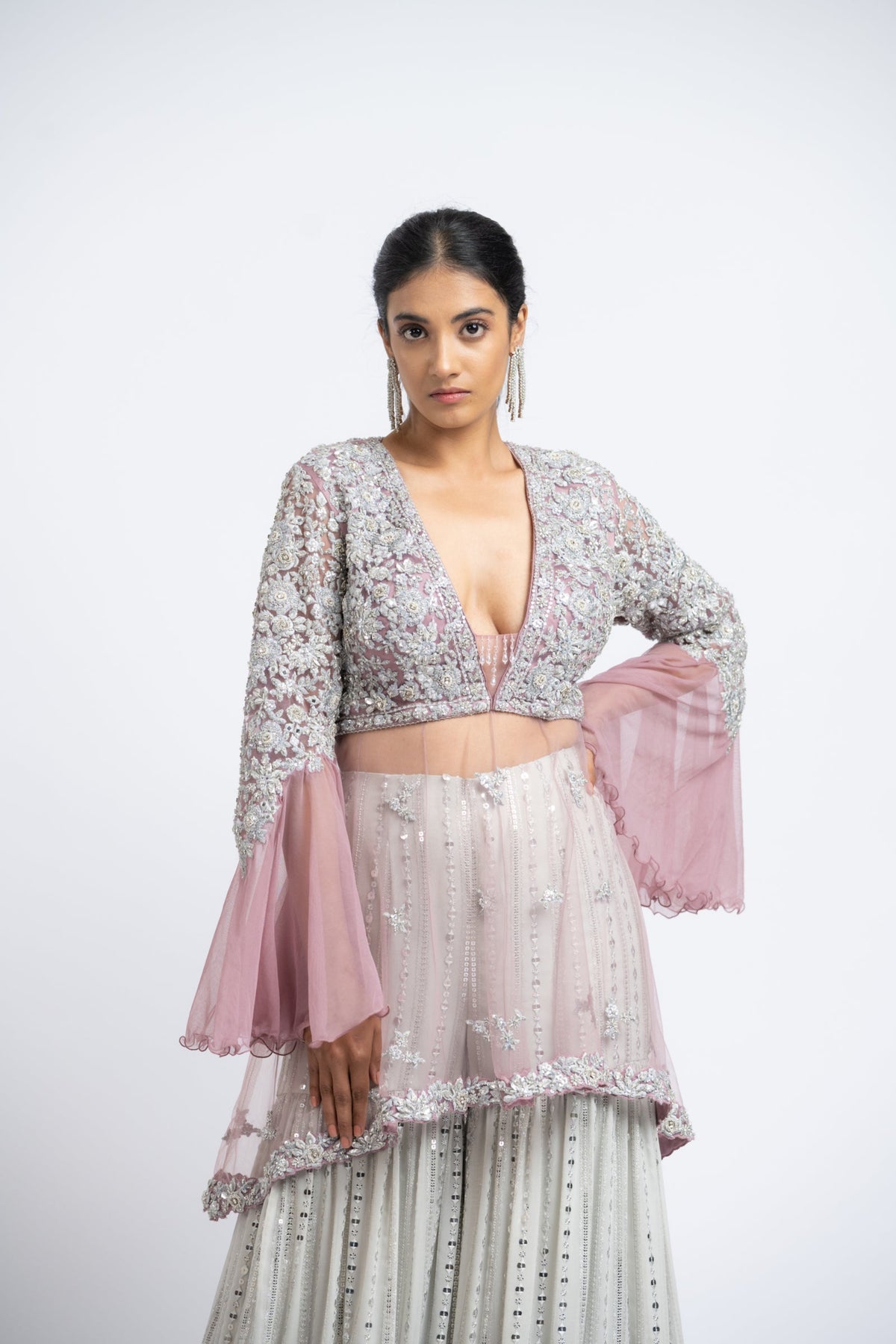Peplum Sharara Set
