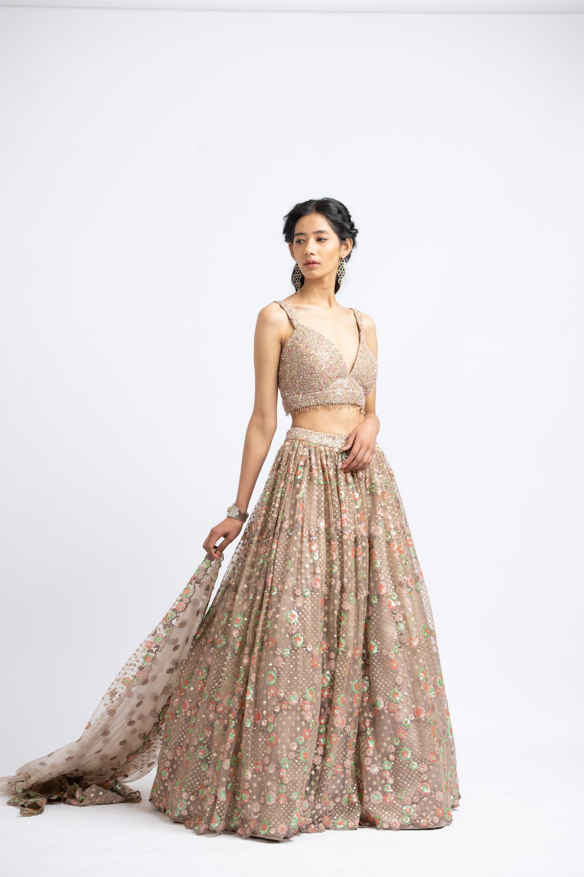 Mocca Lehenga Choli Set