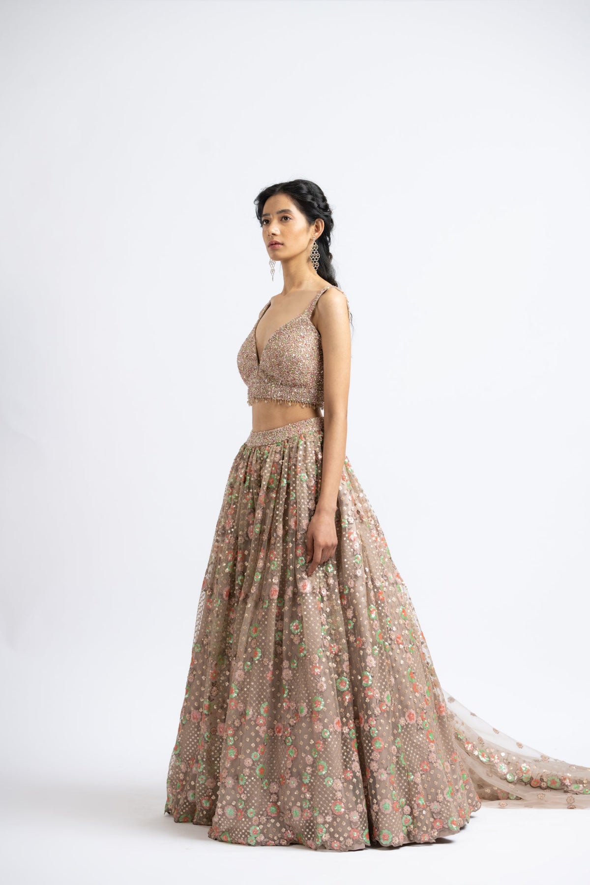 Mocca Lehenga Choli Set