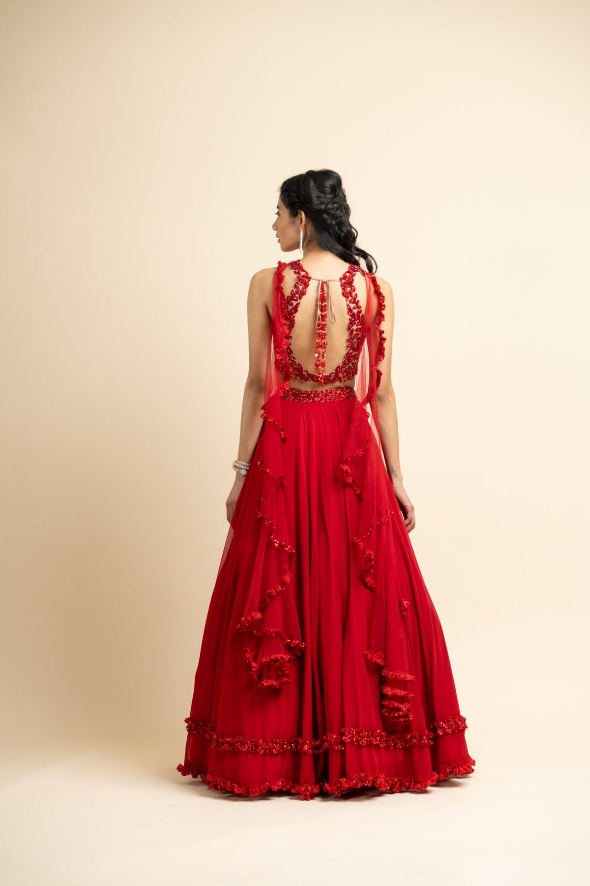 Red Lehenga Choli Set