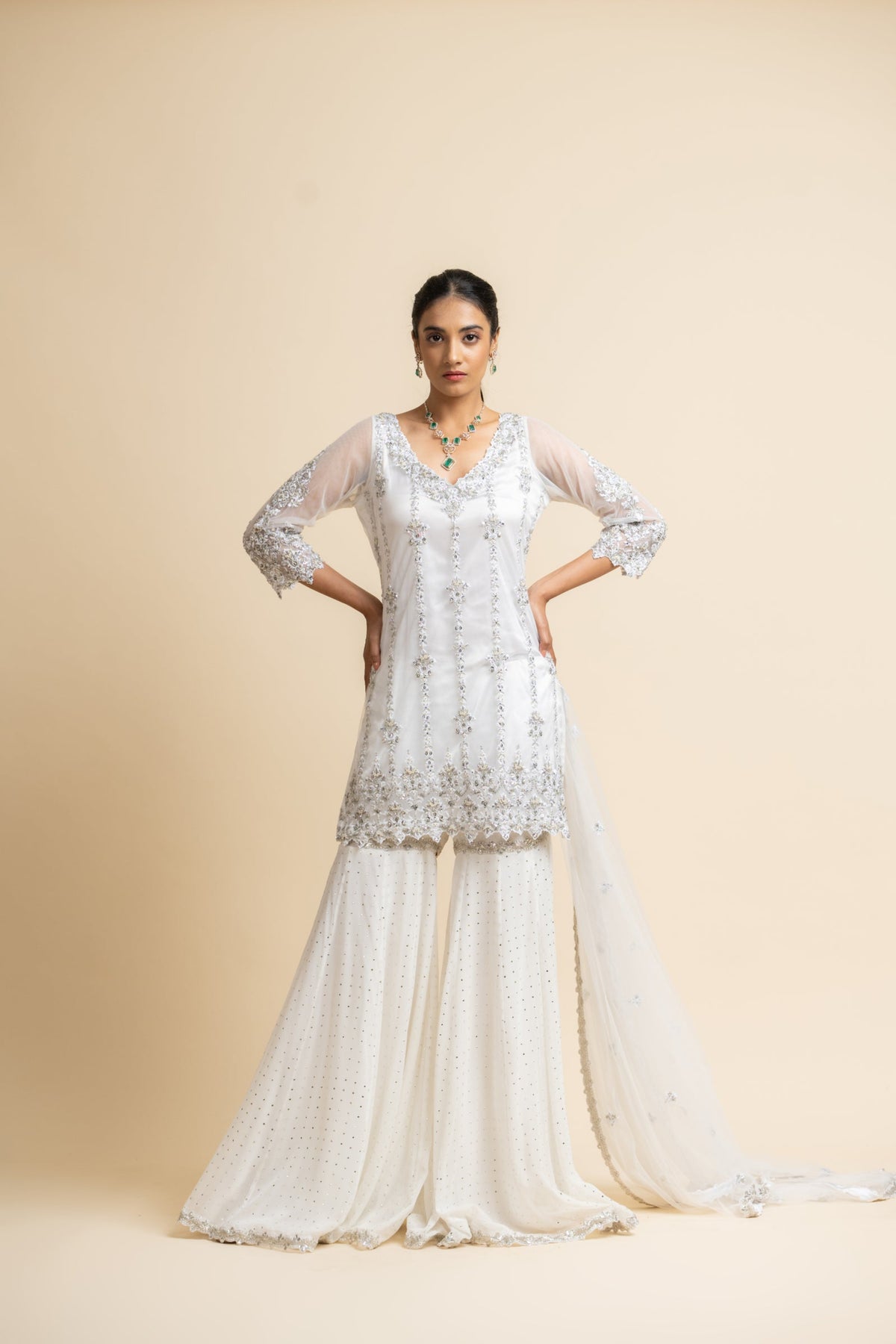 Off White Garara Set