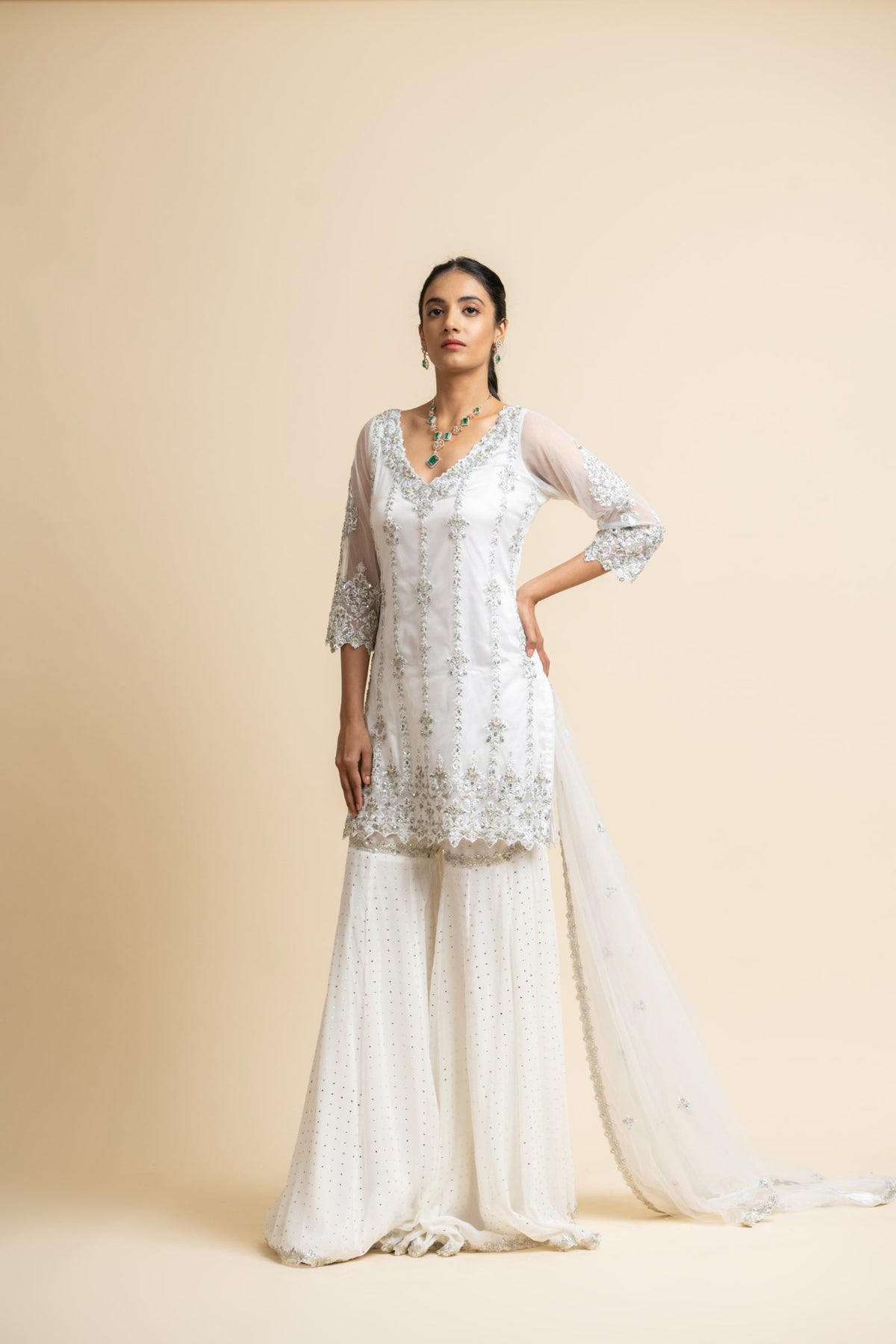 Off White Garara Set