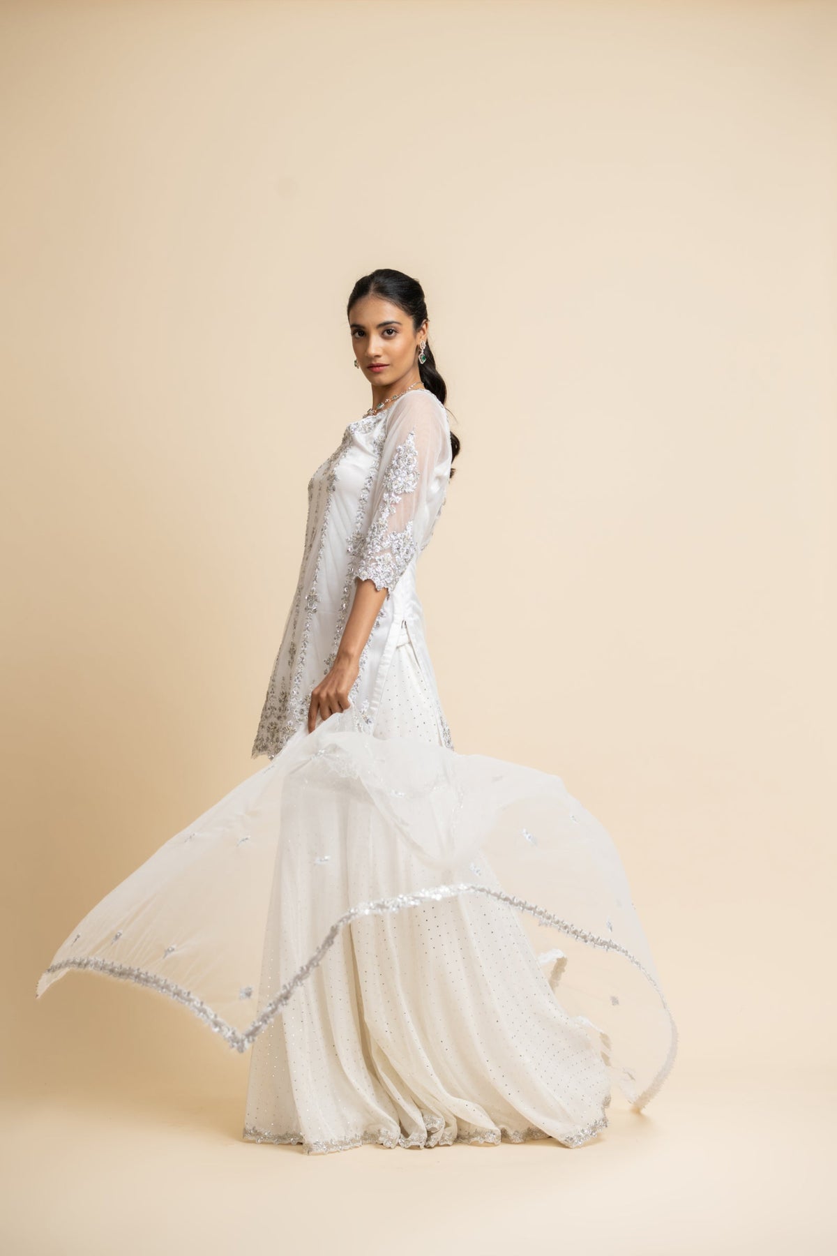 Off White Garara Set