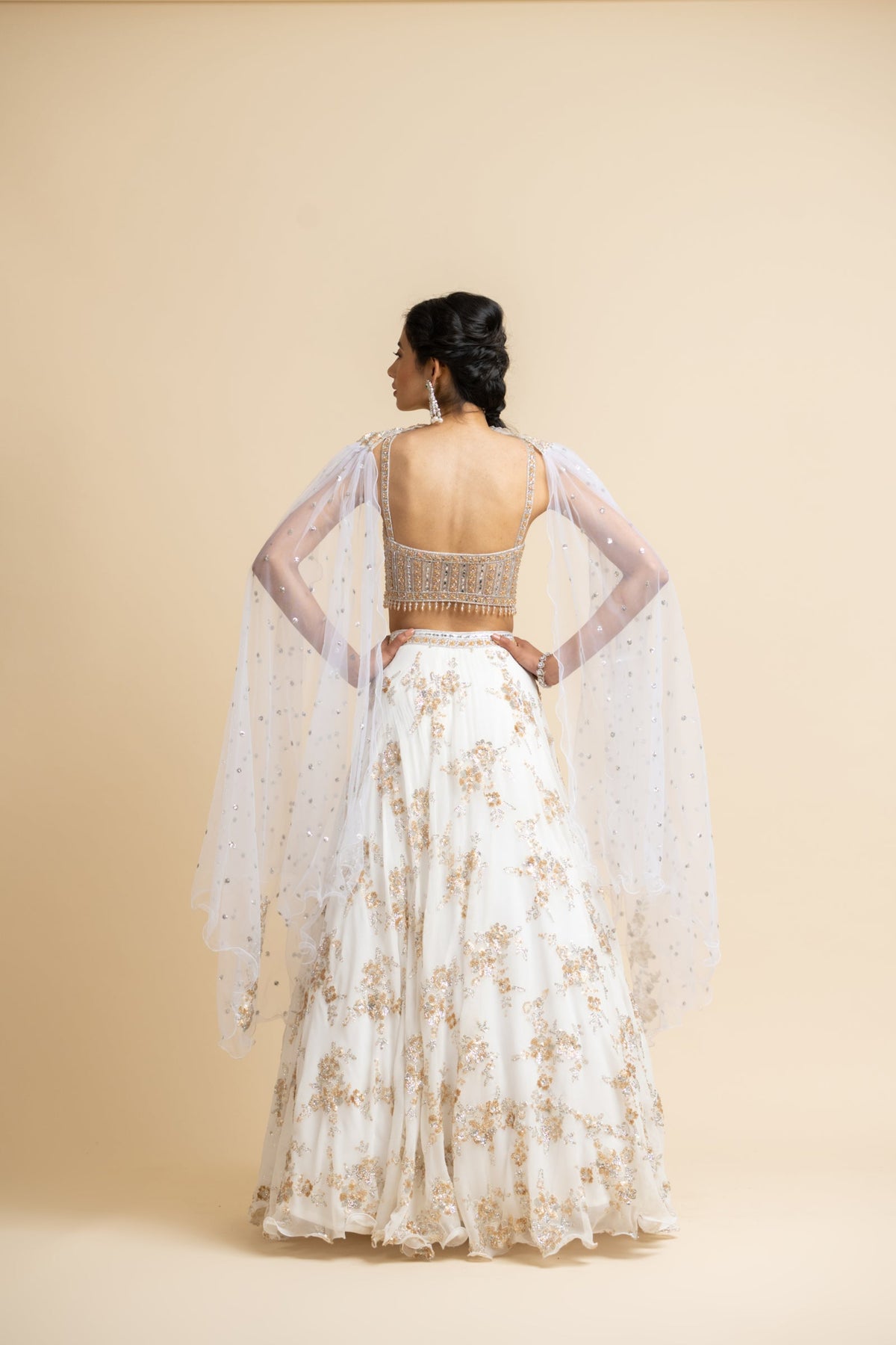 Off White Lehenga Choli Set