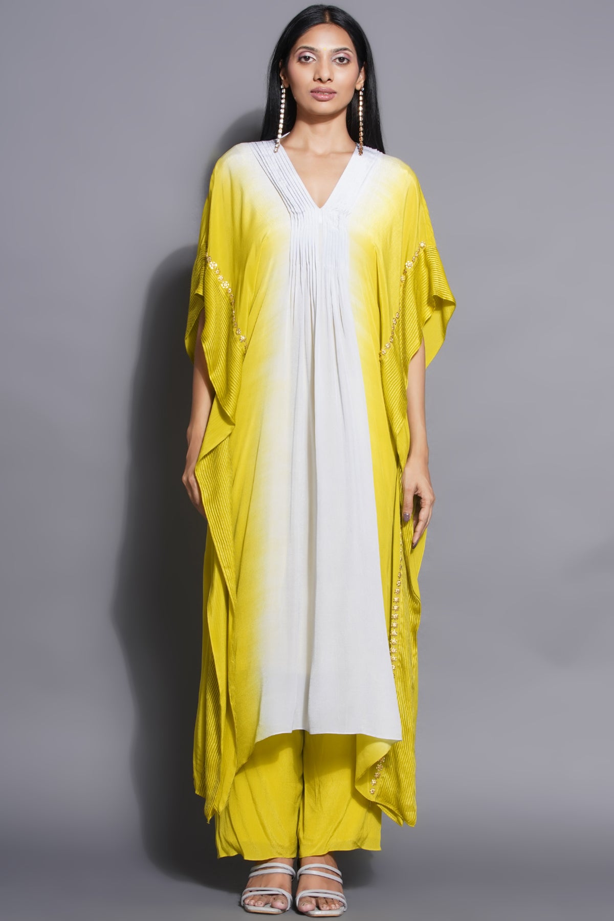 Lime Light Dress With Palazzo