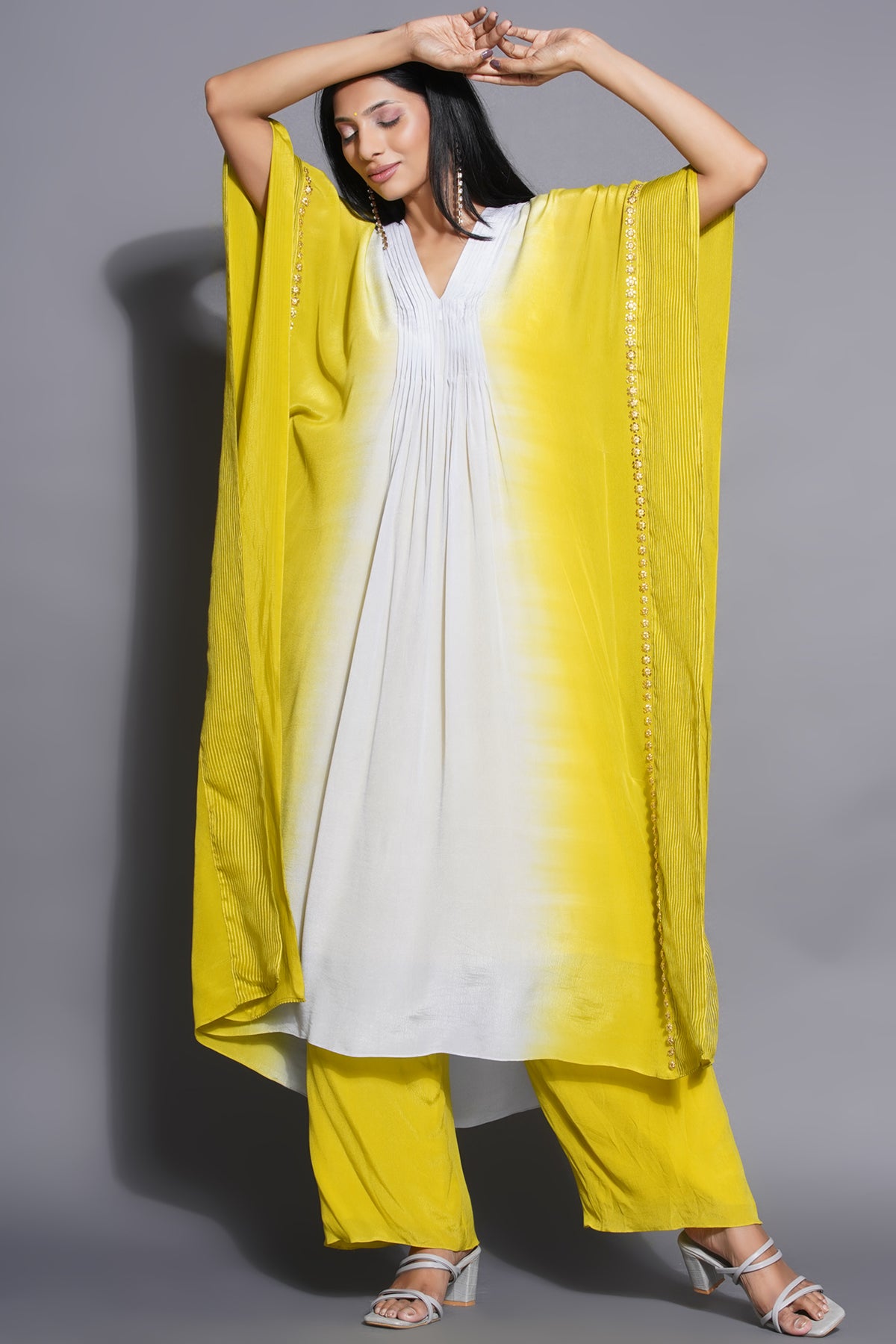 Lime Light Dress With Palazzo