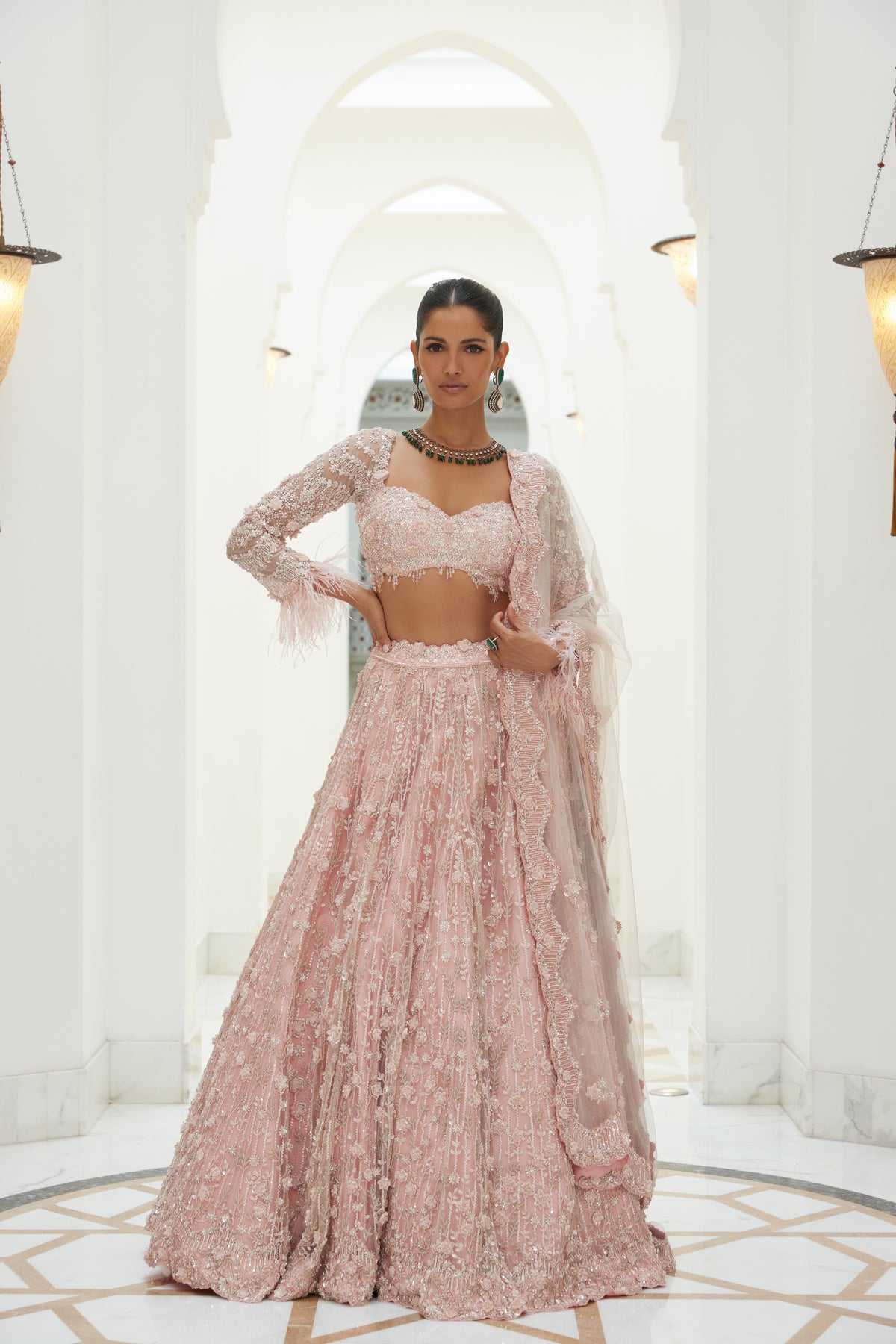 Rose Pink Lehenga Choli Set