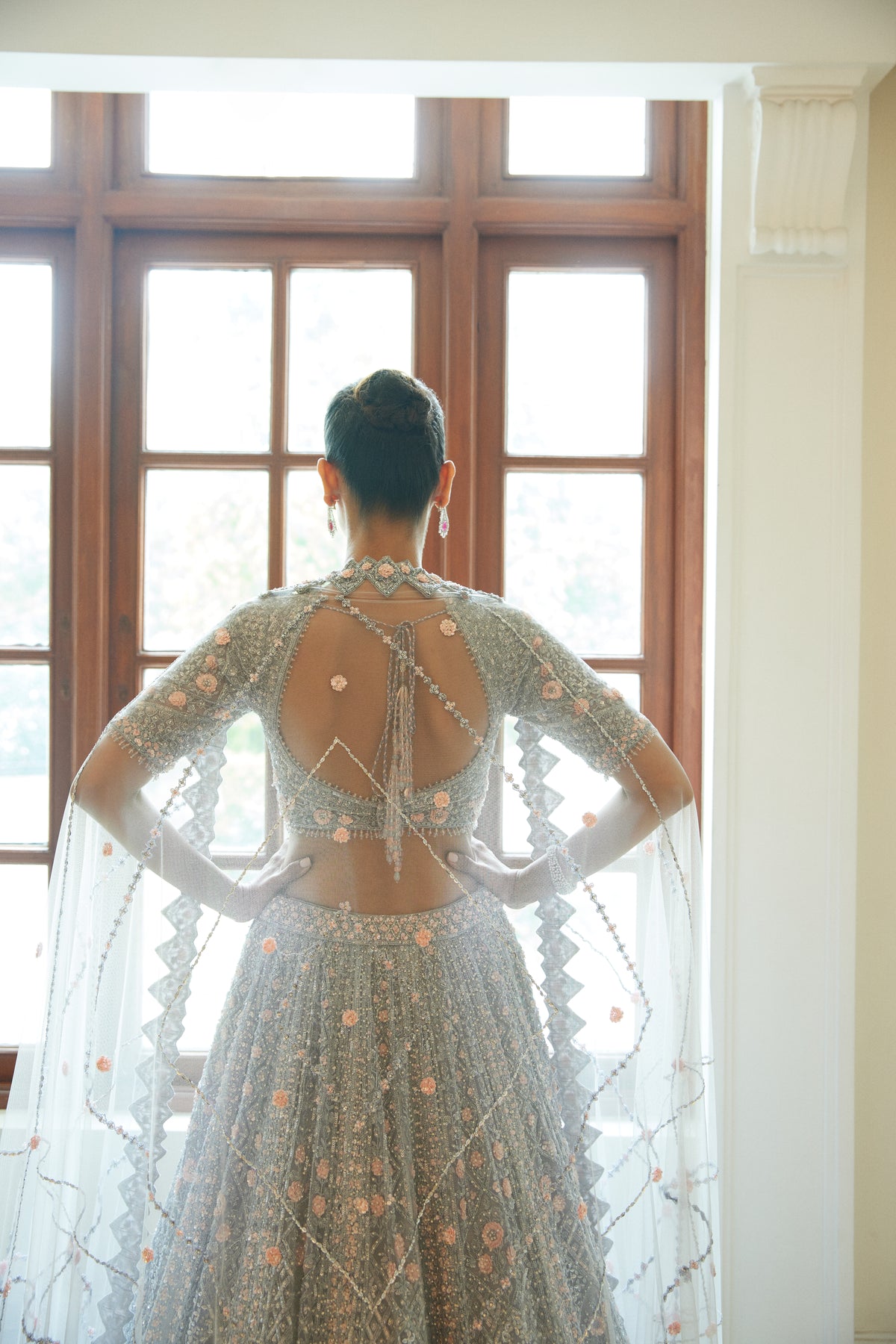 Silver Grey Lehenga Choli Set