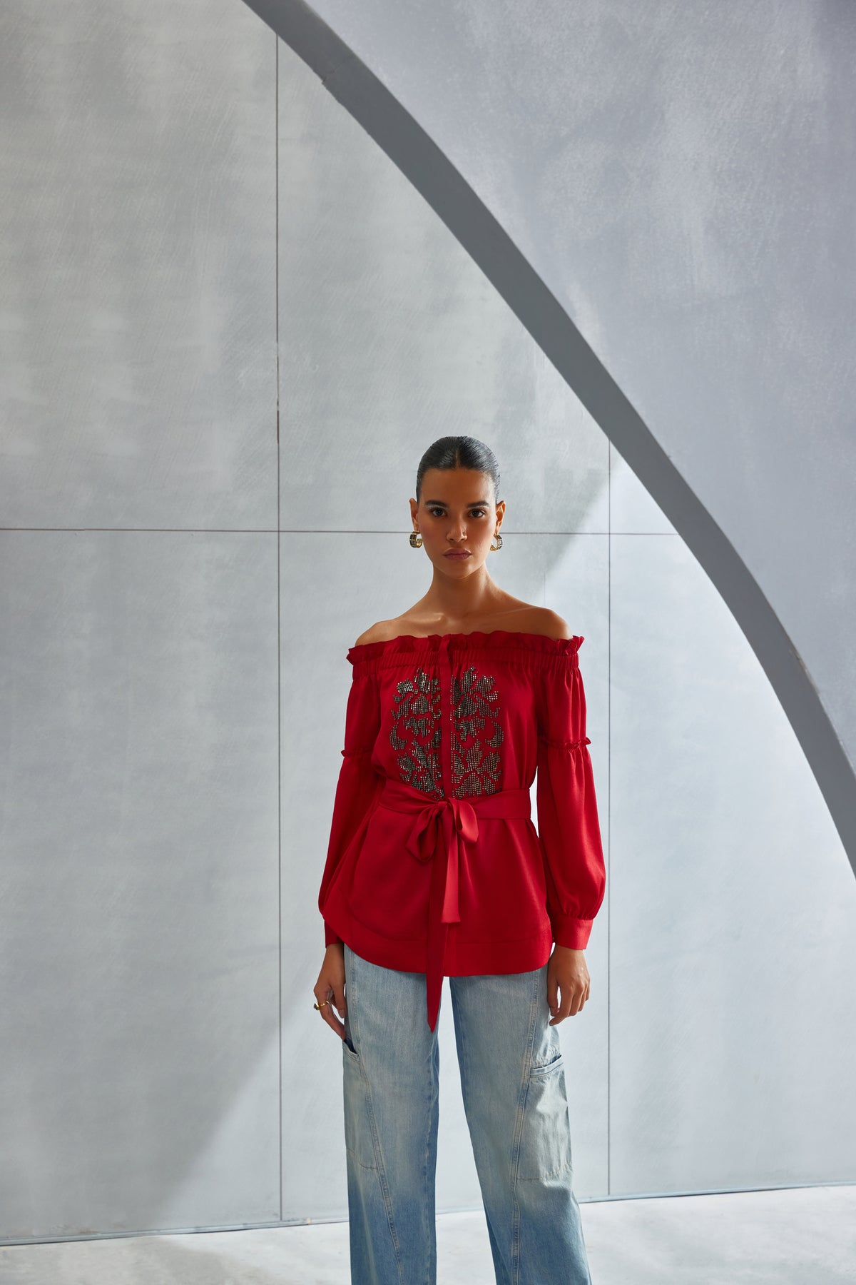Riverleaf Off Shoulder Top
