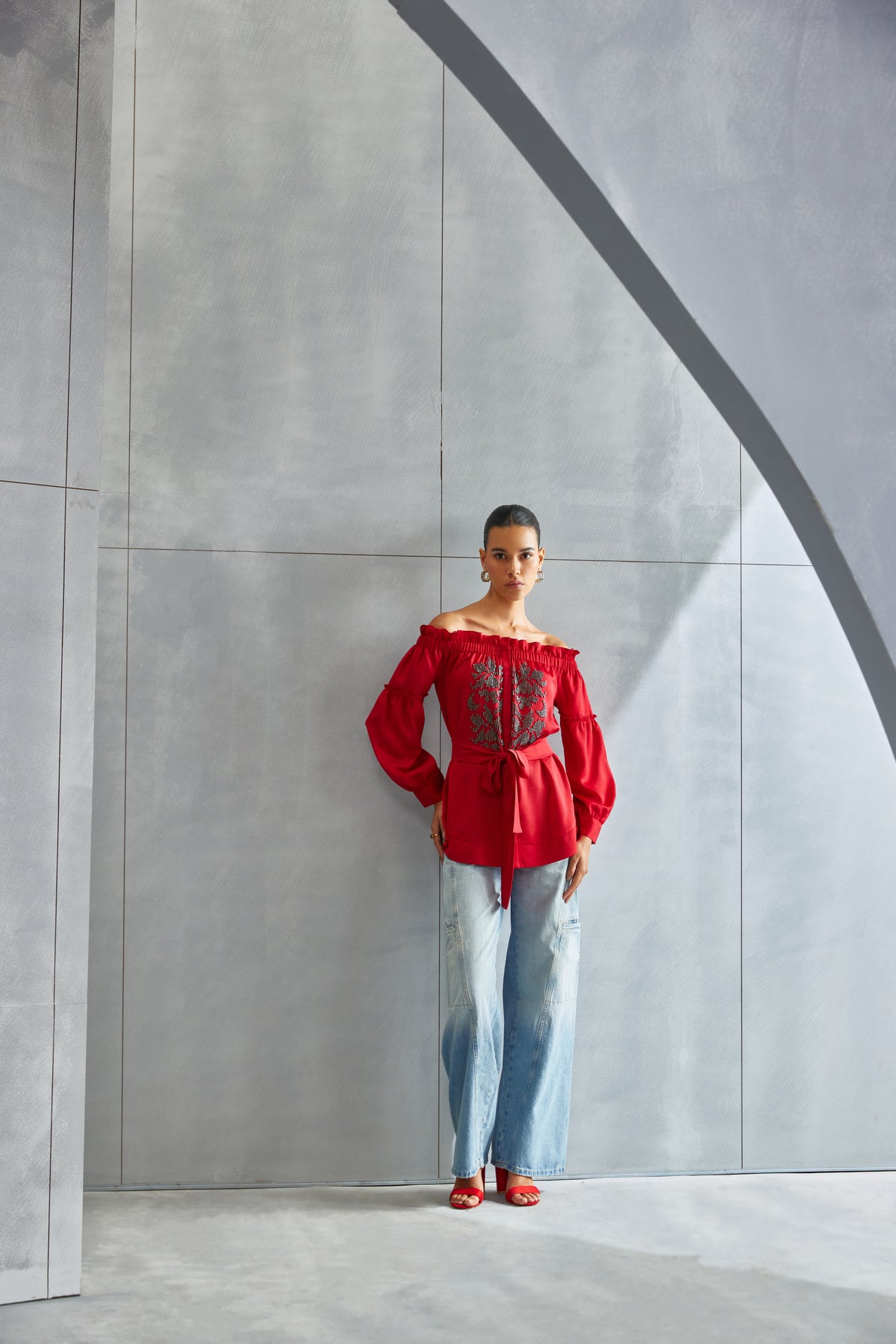 Riverleaf Off Shoulder Top