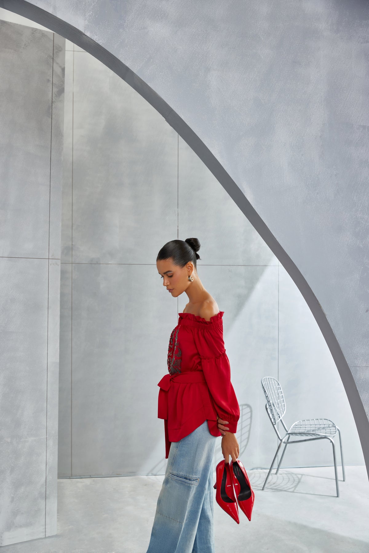 Riverleaf Off Shoulder Top