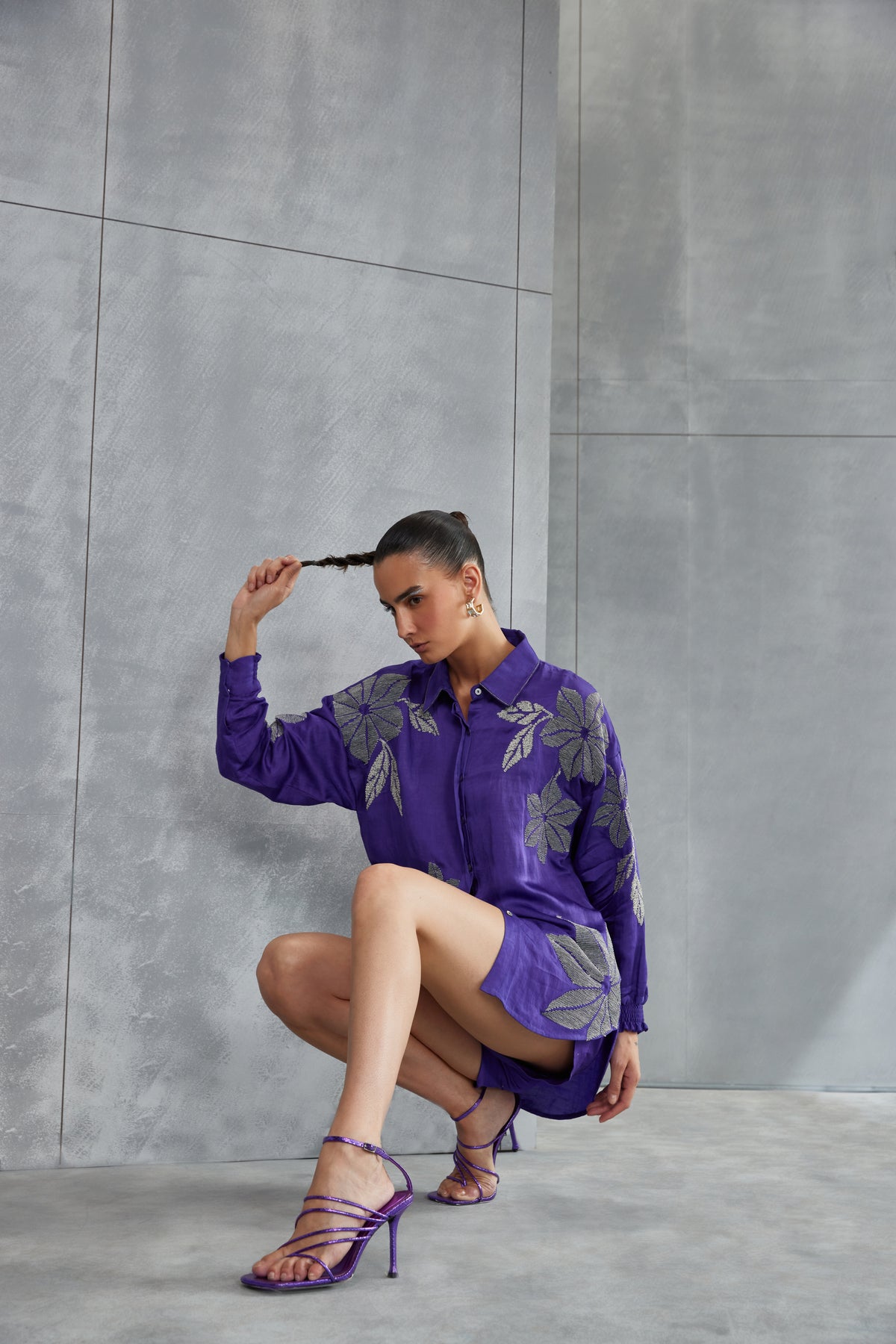 Wild Violet Boxy Shirt