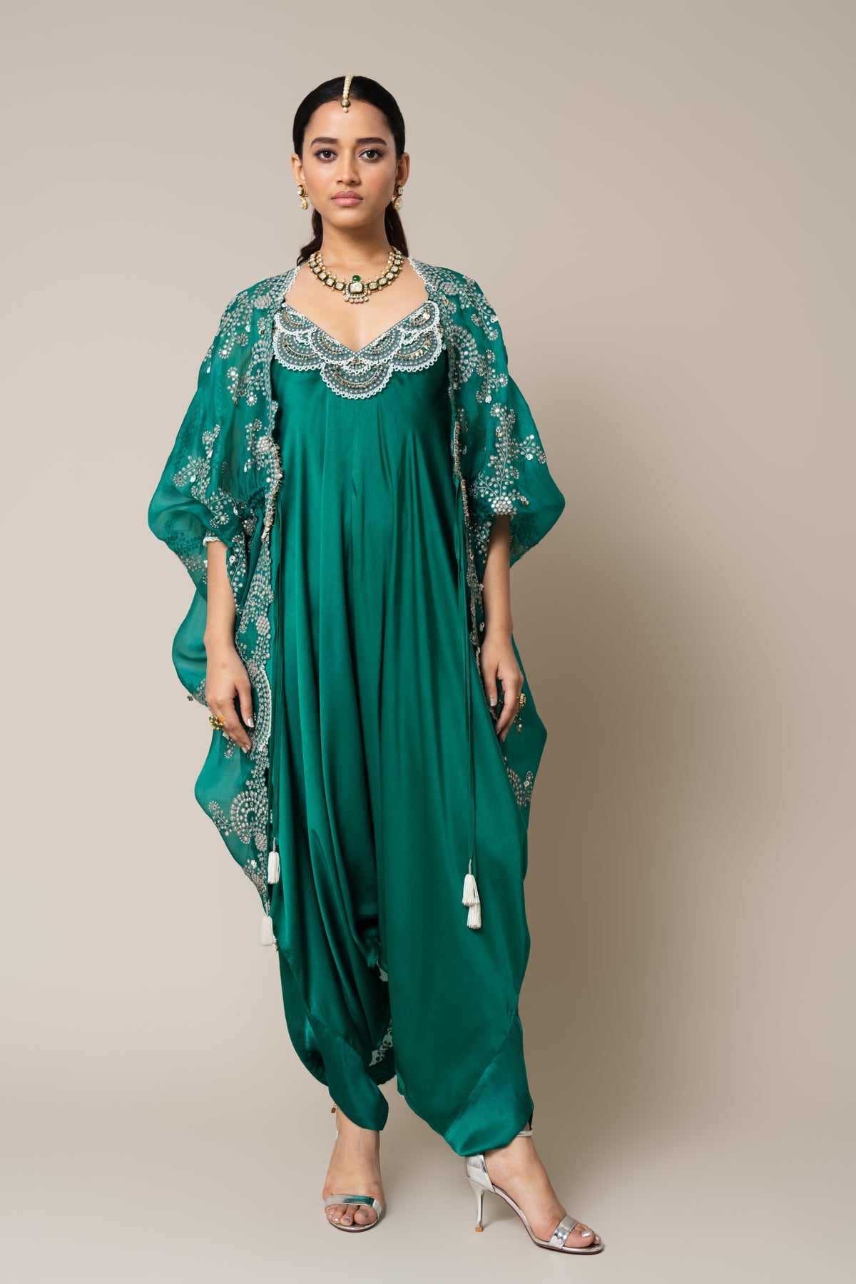 Sea Green Jumpsuit Set