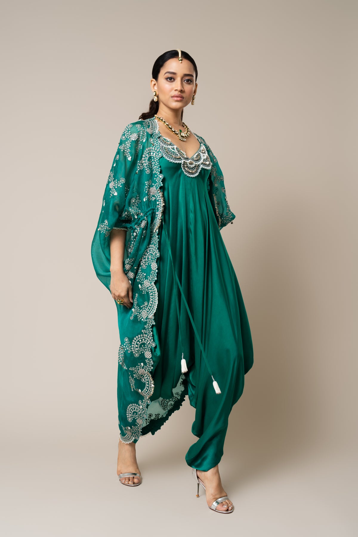 Sea Green Jumpsuit Set