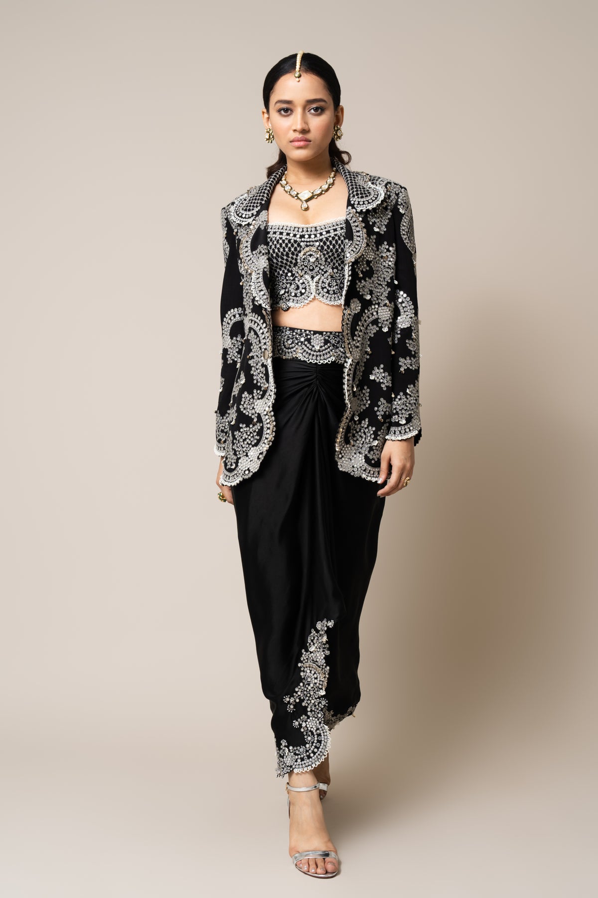 Black Blazer Set
