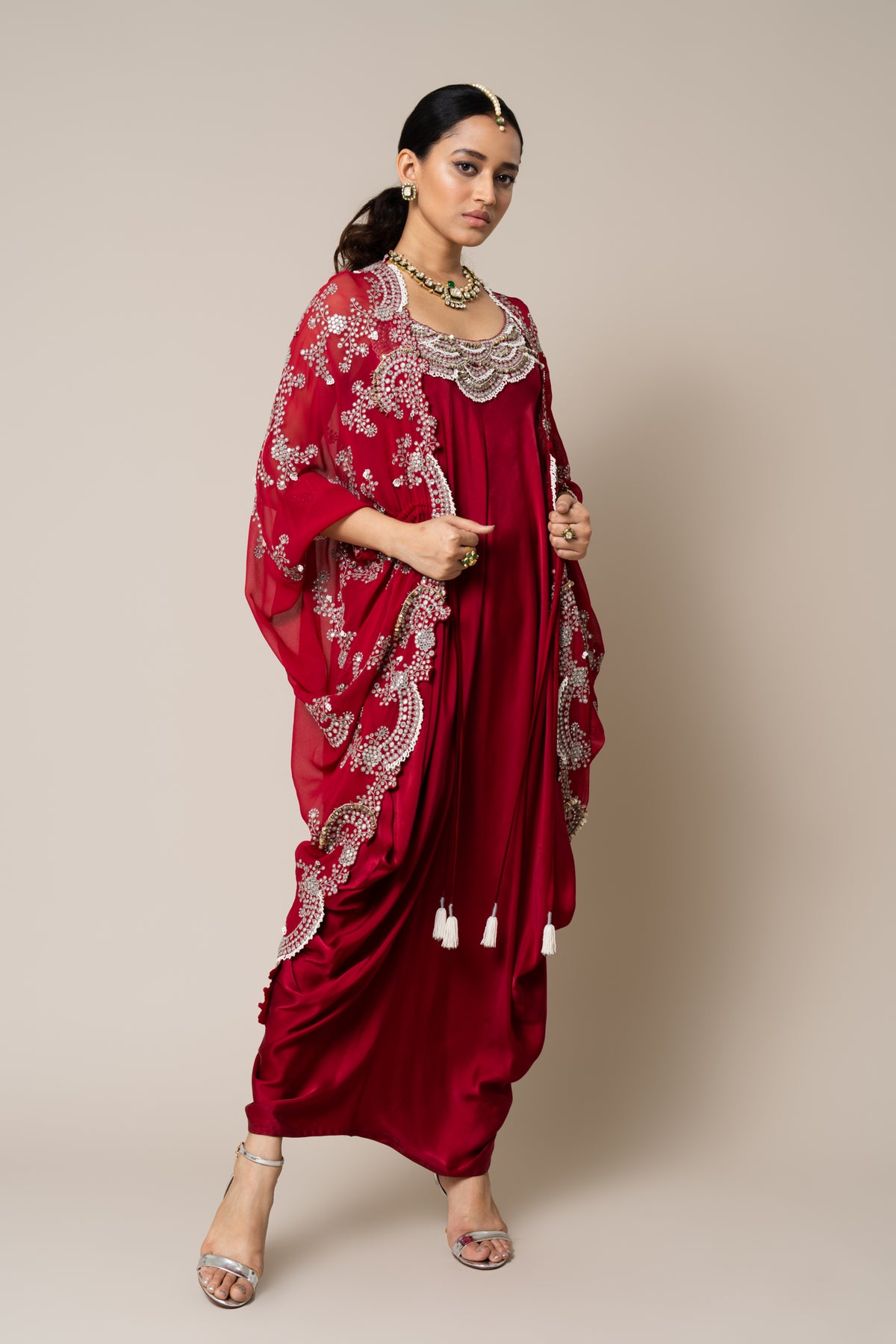 Burgundy Dress Set