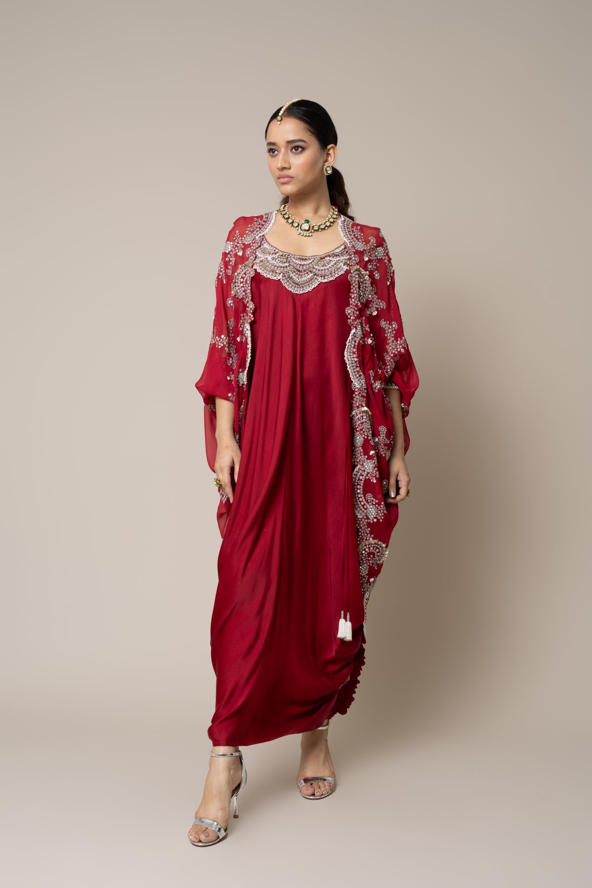 Burgundy Dress Set