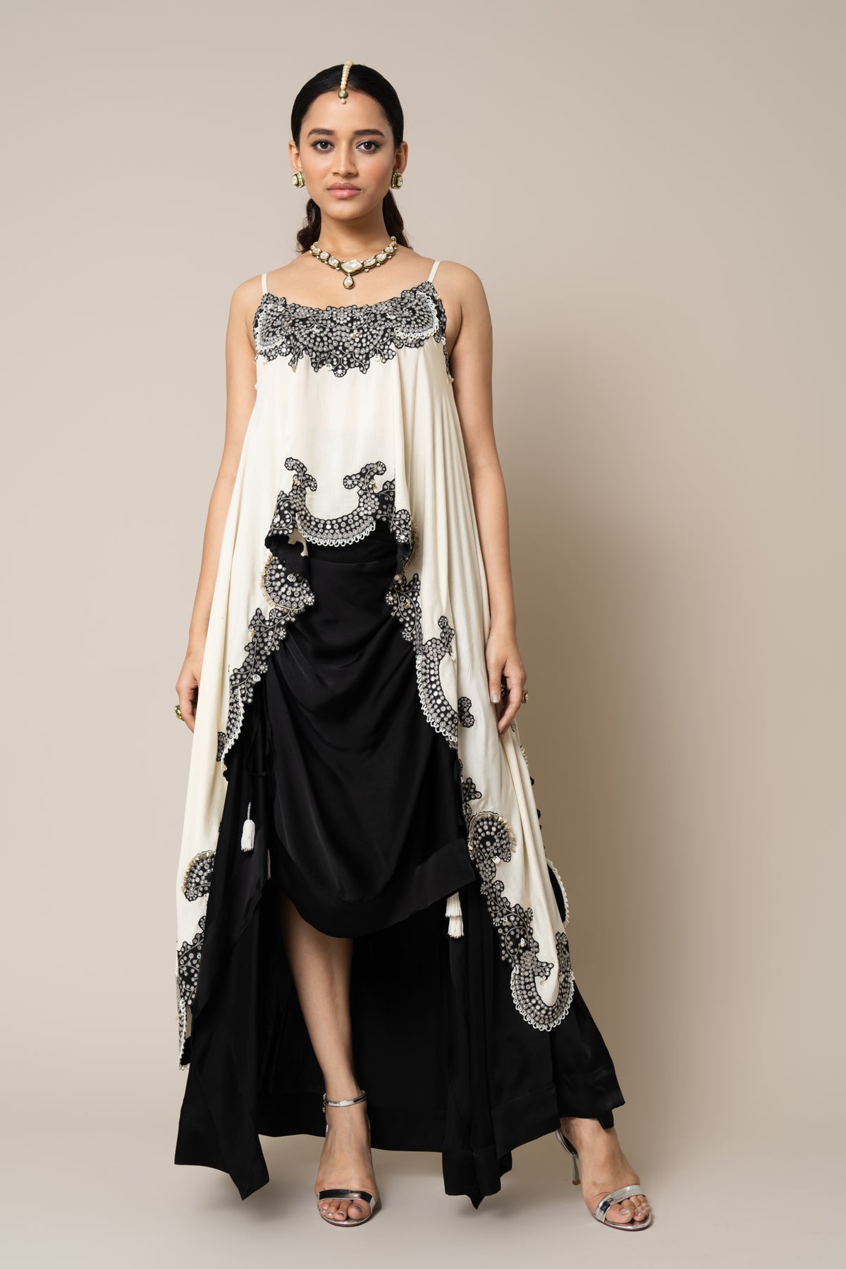 Off-white &amp; Black Co-ord Set