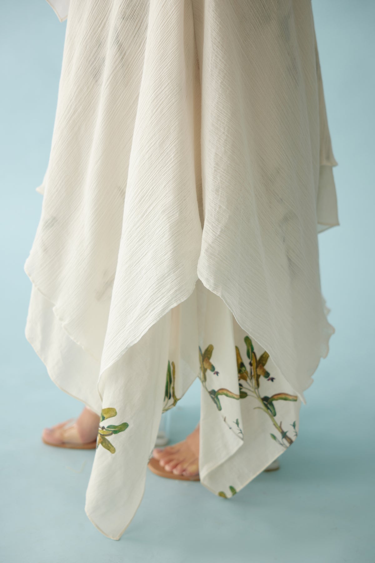 Off-white Double Layer Co-ord Sets