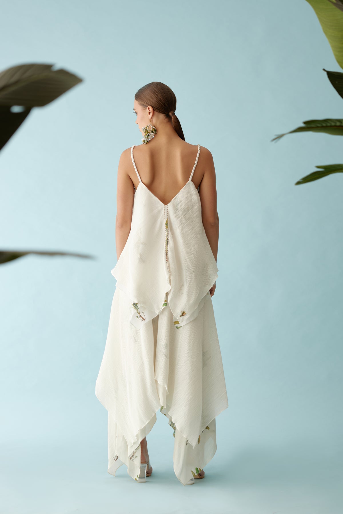 Off-white Double Layer Co-ord Sets