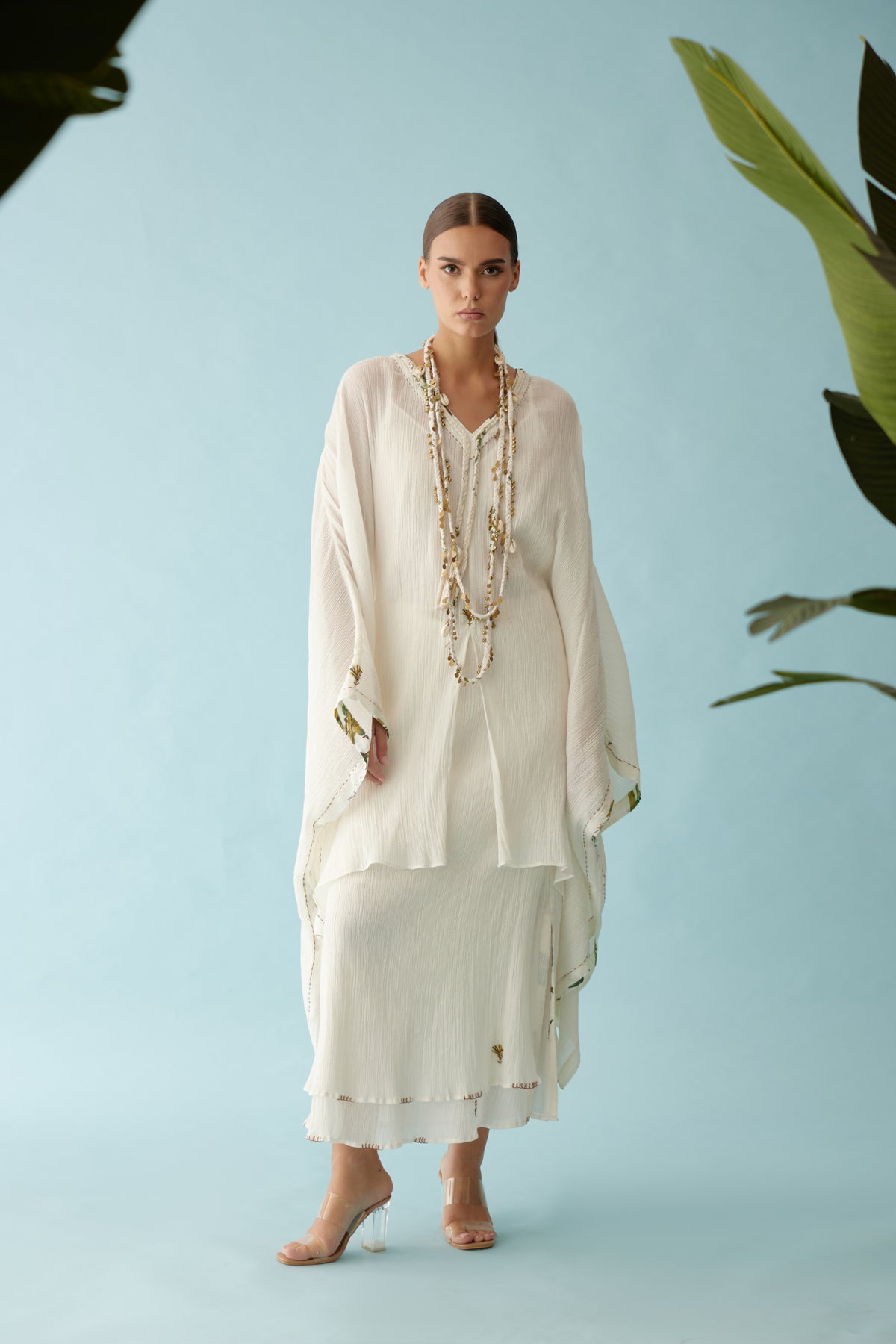 Off-white Hand Braided Co-ord Sets