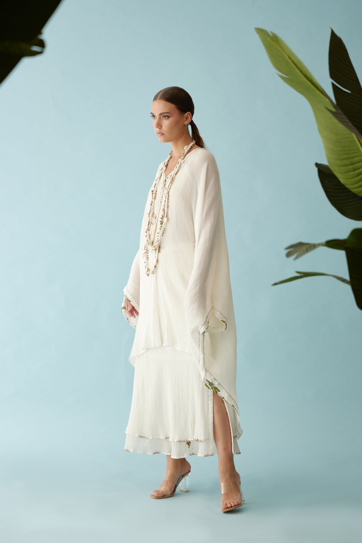 Off-white Hand Braided Co-ord Sets