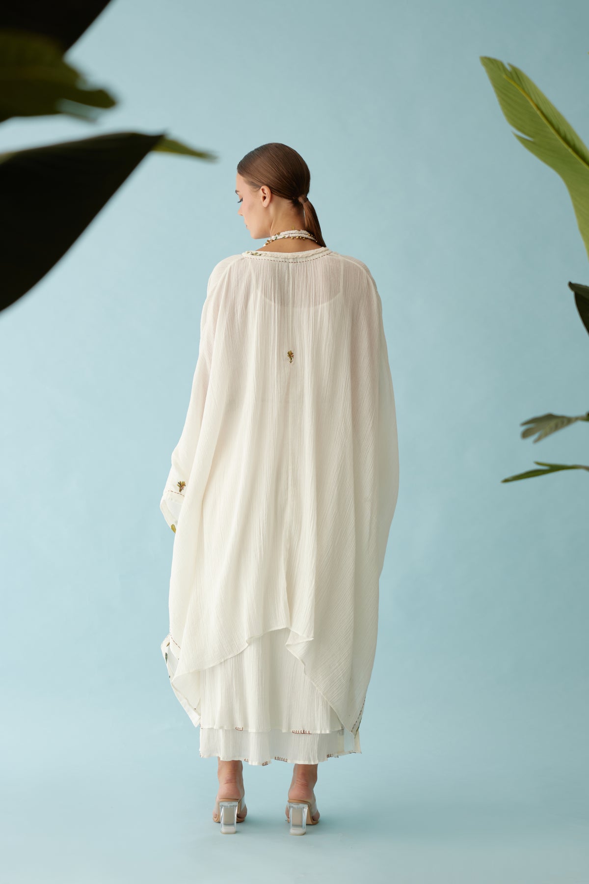 Off-white Hand Braided Co-ord Sets