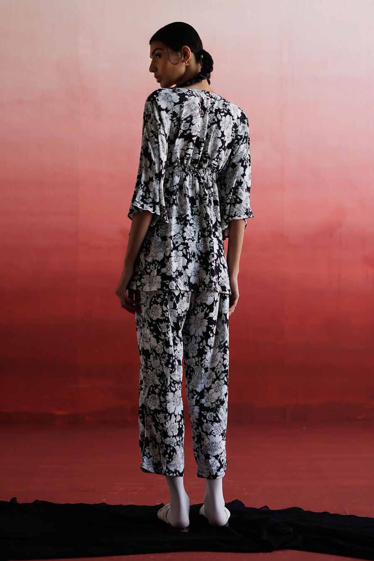 Qian Smocking Top &amp; Pant Co-ord Set