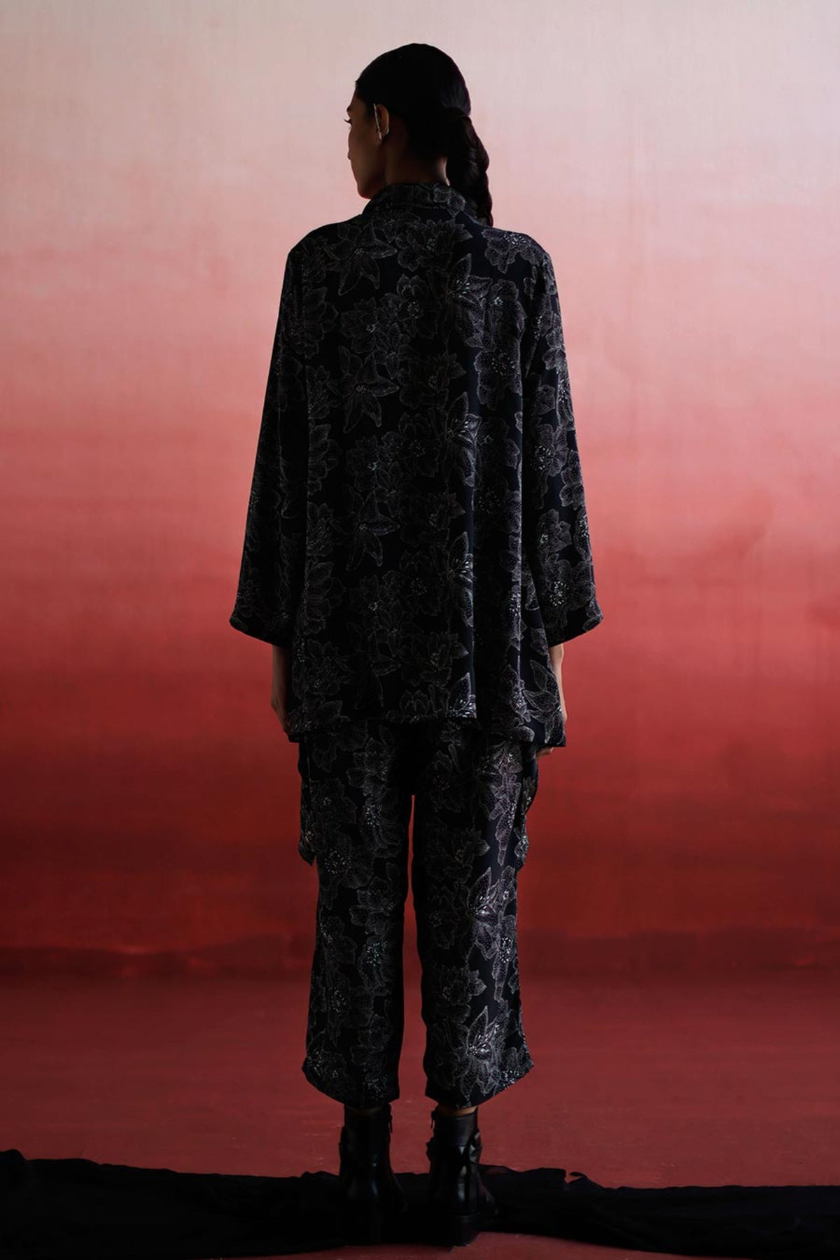 Gen Low Back Shirt &amp; Pant Co-ord Set