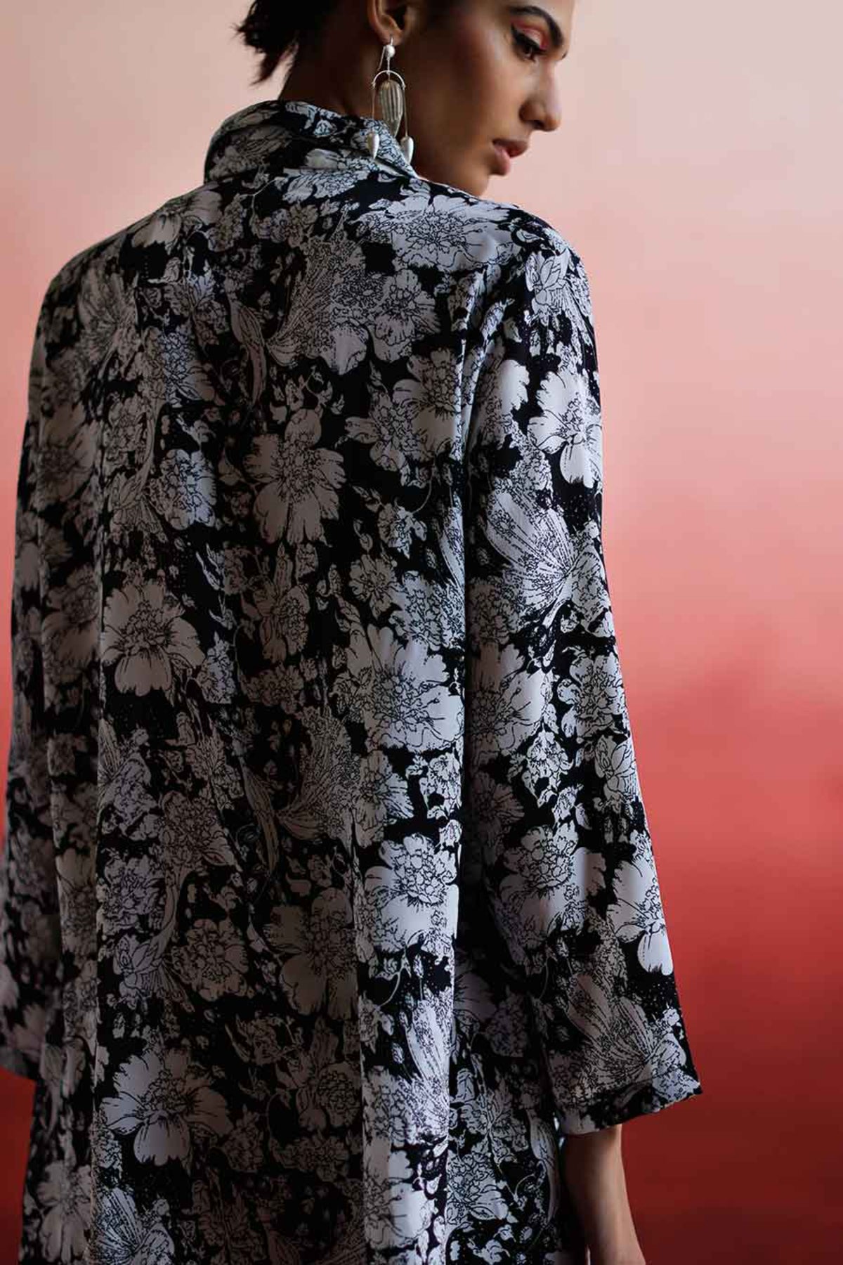 Qian Low Back Shirt &amp; Pant Co-ord Set