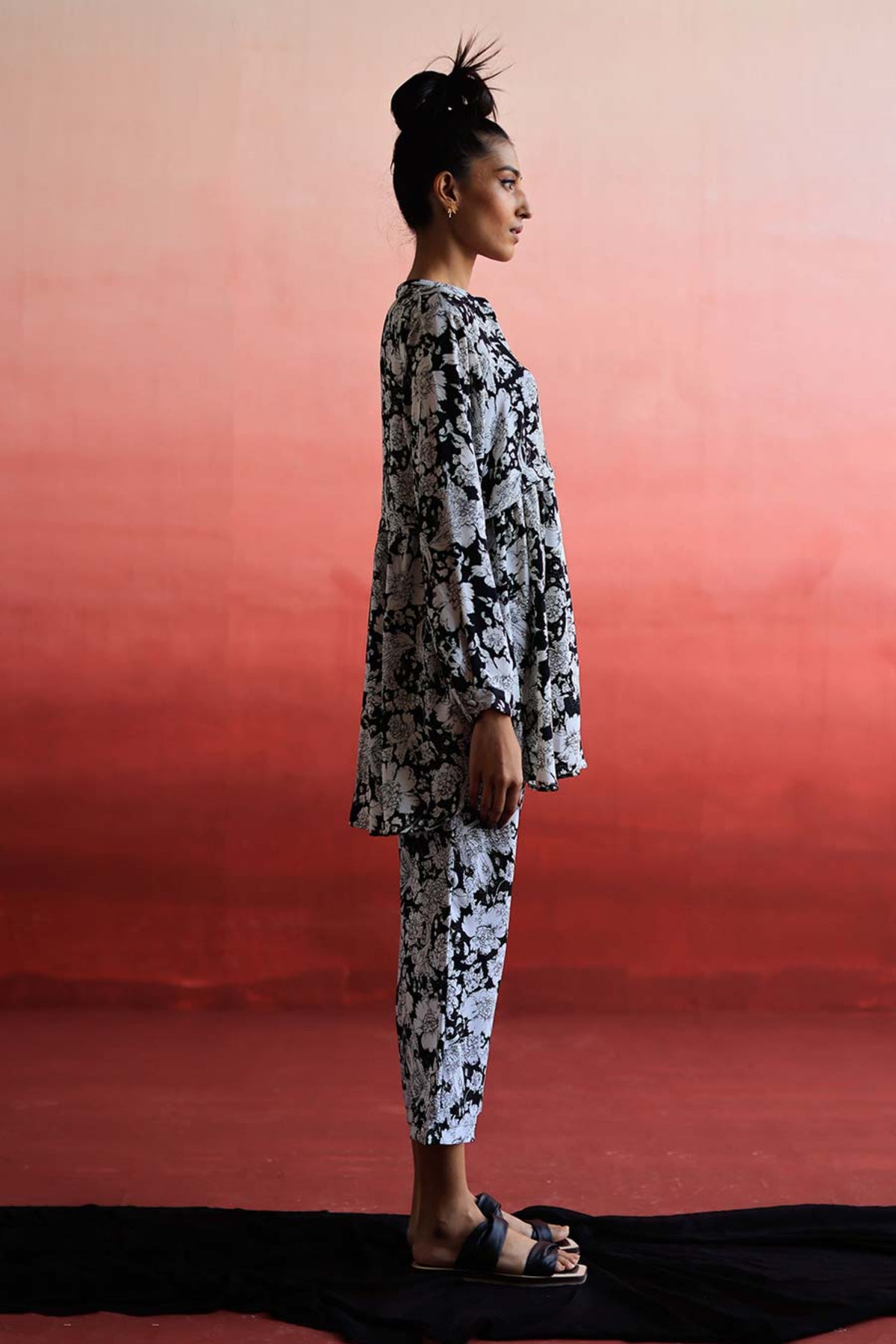 Qian Grid Shirt &amp; Pant Co-ord Set