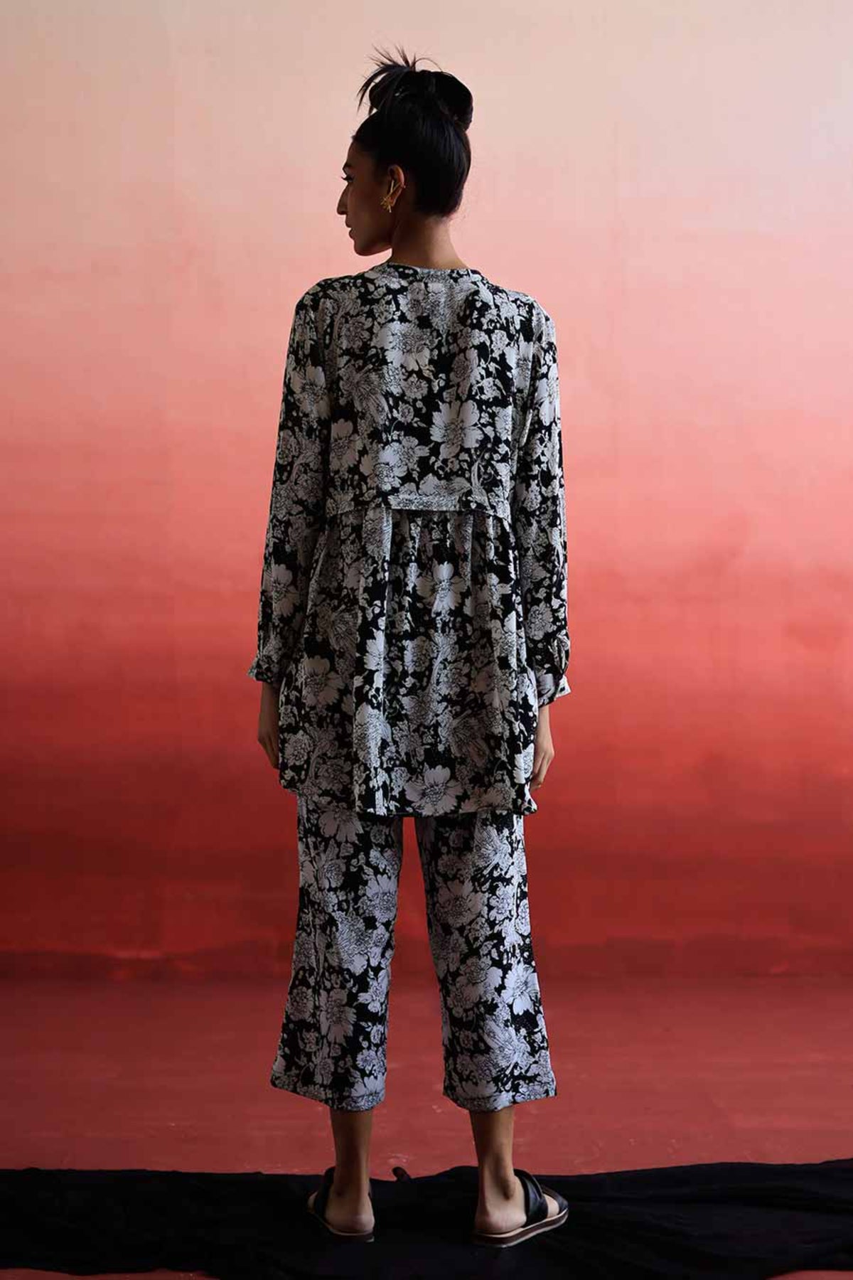 Qian Grid Shirt &amp; Pant Co-ord Set