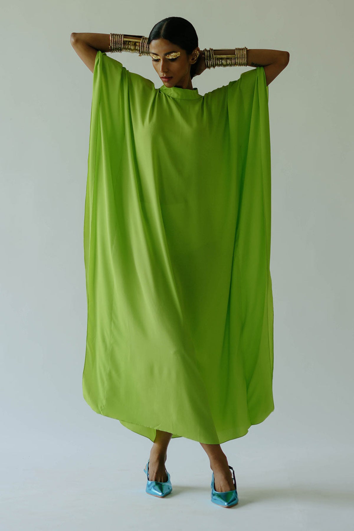 Mimi Green Kaftan Set