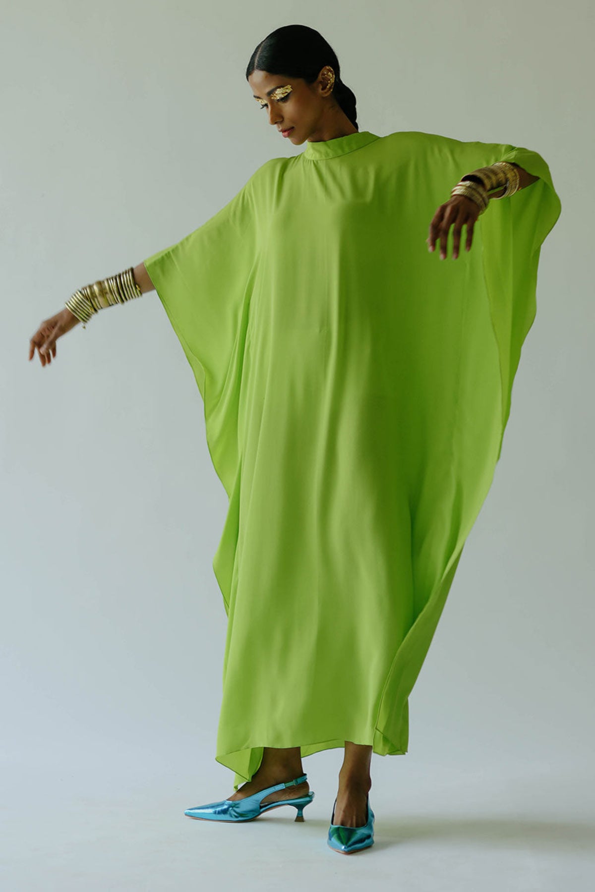 Mimi Green Kaftan Set